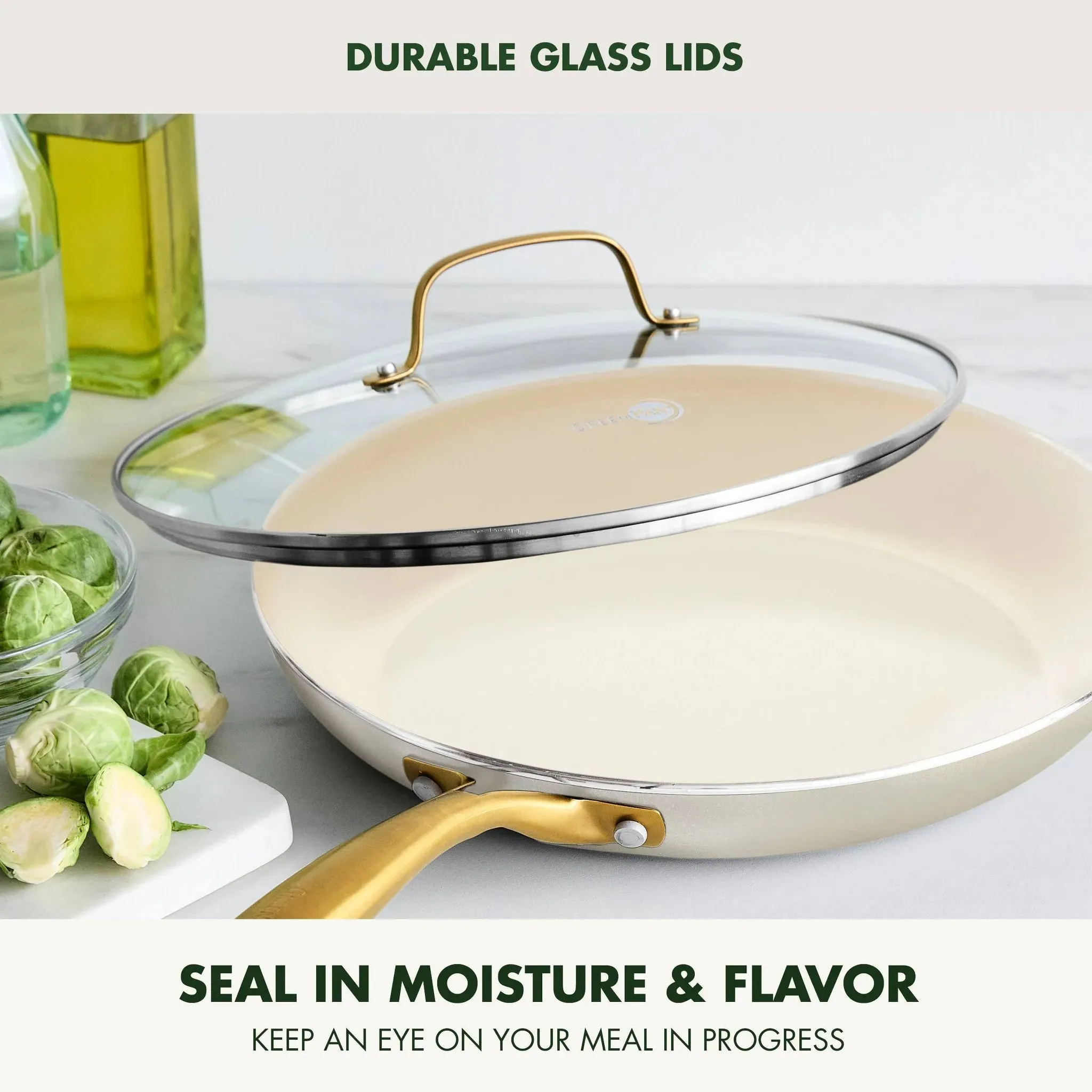 12" Ceramic Nonstick Covered Aluminum Fry Pan