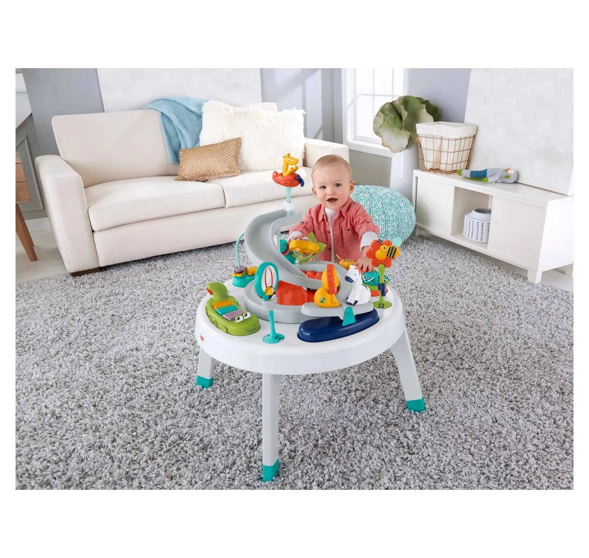 2-in-1 Sit-to-Stand Activity Center - Safari