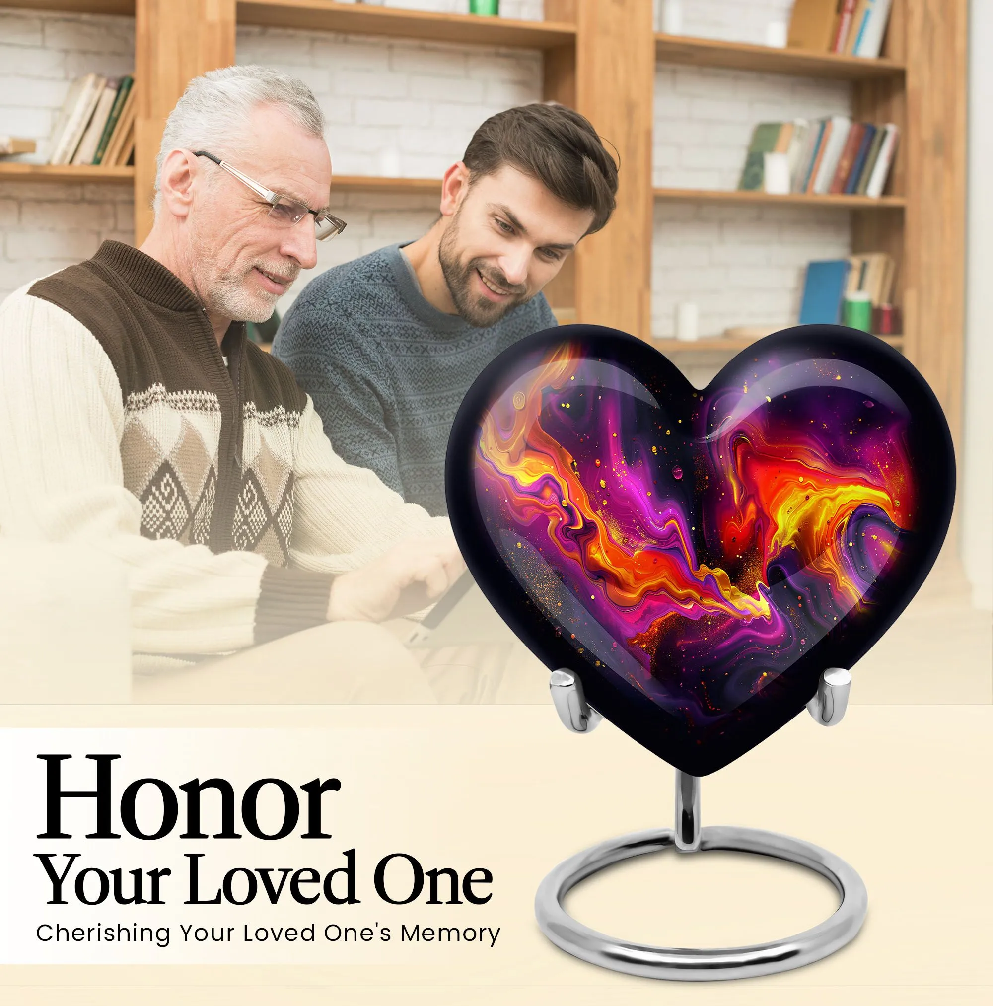 Abstract Elegy: Heartfelt Cremation Urn for Timeless Memories