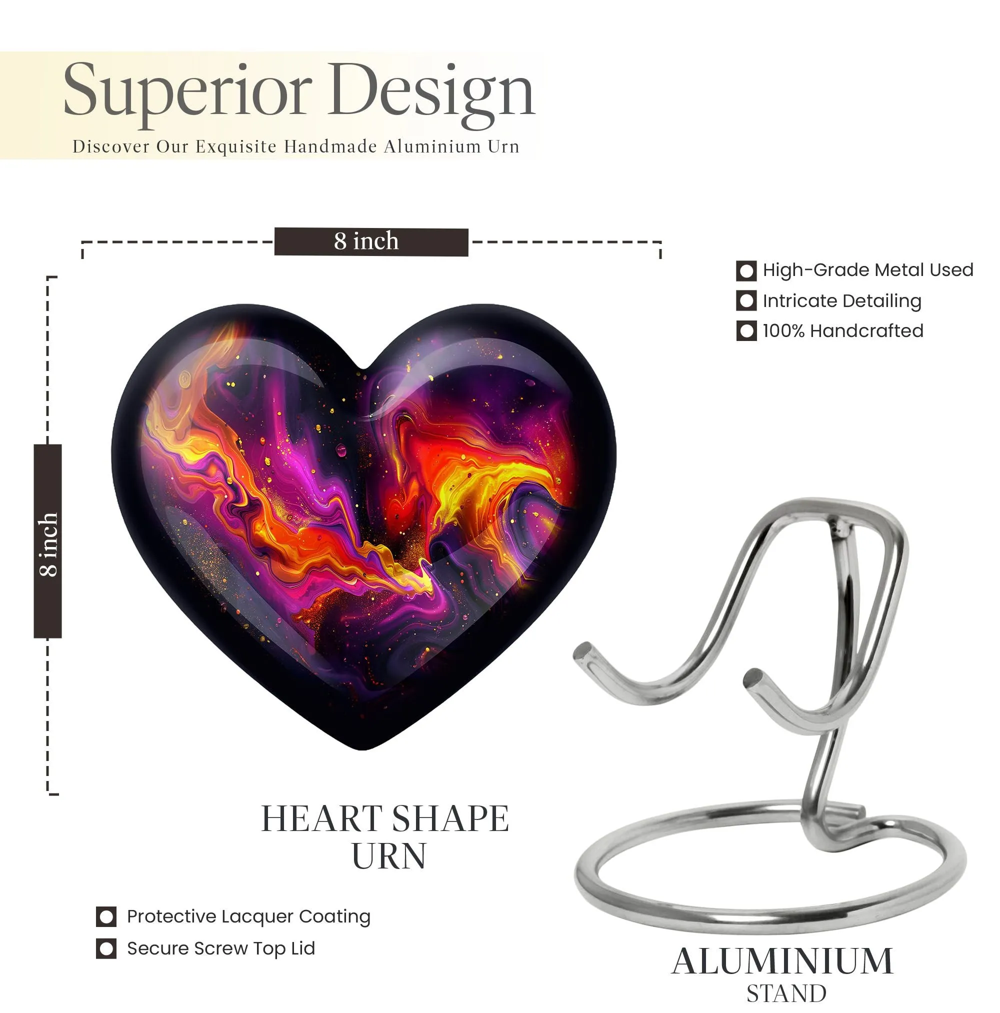 Abstract Elegy: Heartfelt Cremation Urn for Timeless Memories