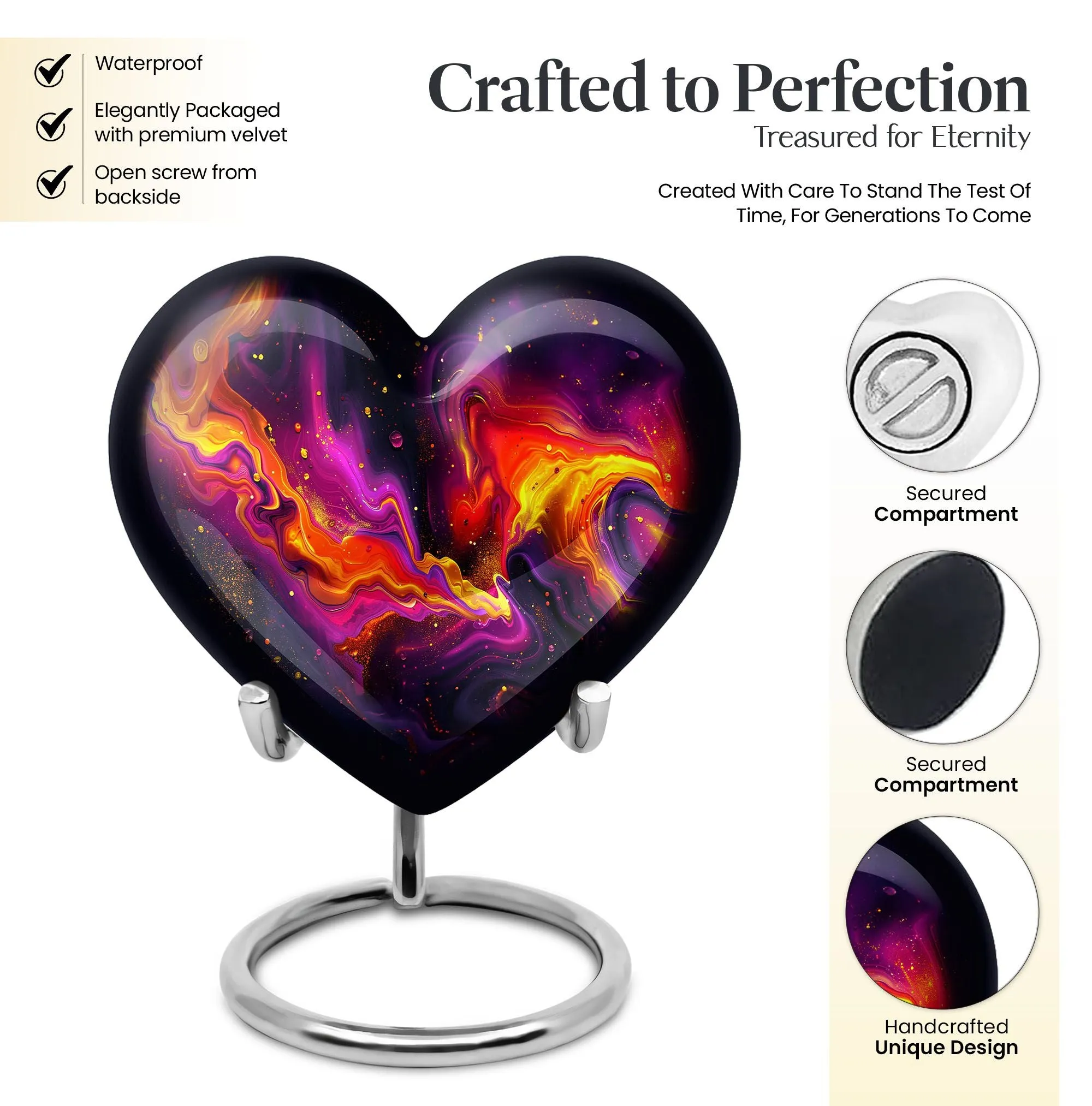 Abstract Elegy: Heartfelt Cremation Urn for Timeless Memories