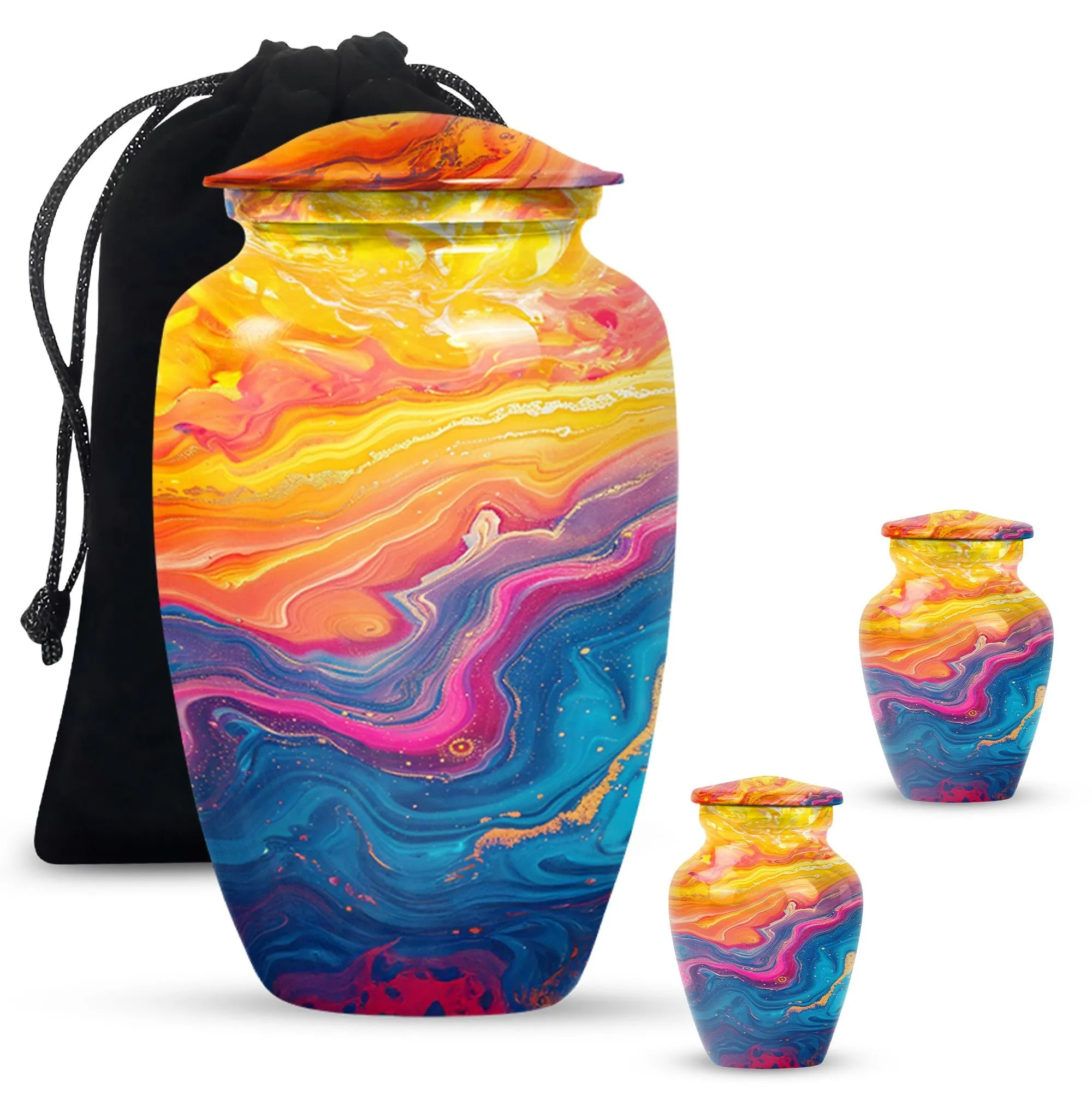 Abstract Eternity Tribute: Funeral Urn for Mom Ashes