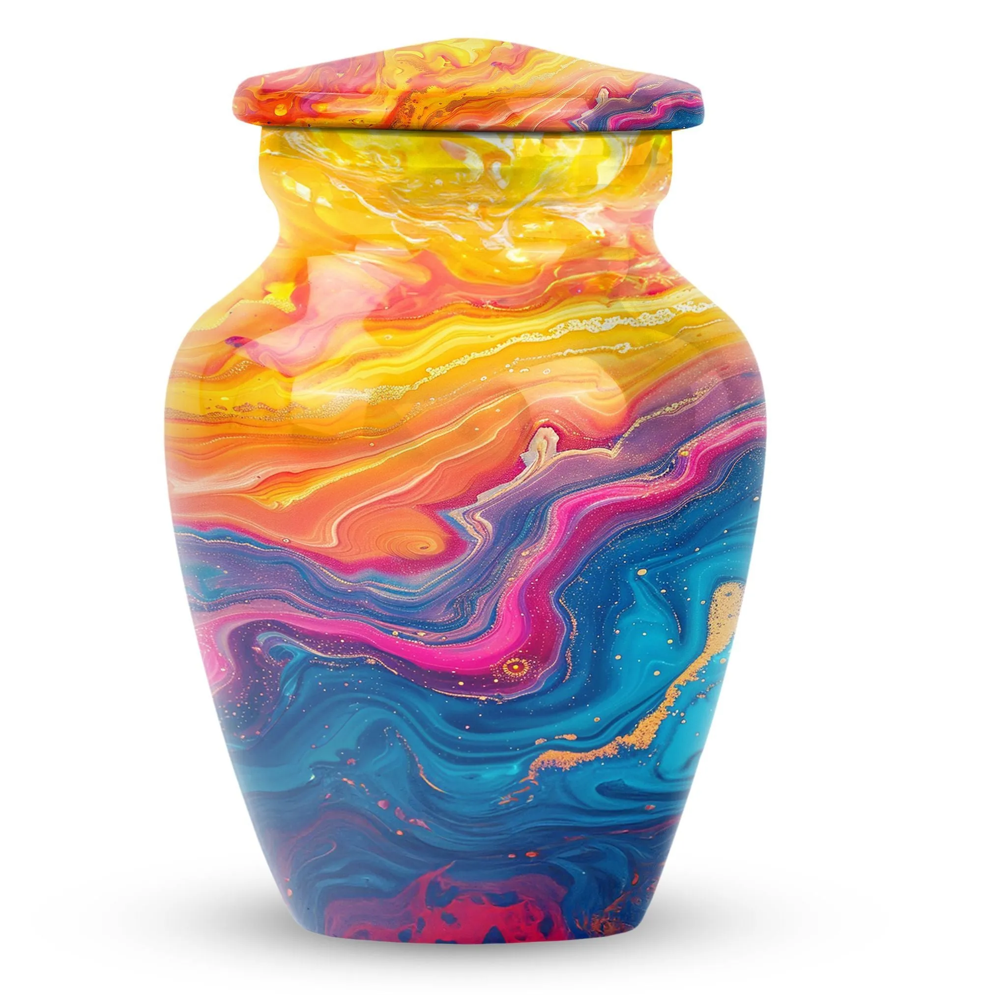 Abstract Eternity Tribute: Funeral Urn for Mom Ashes