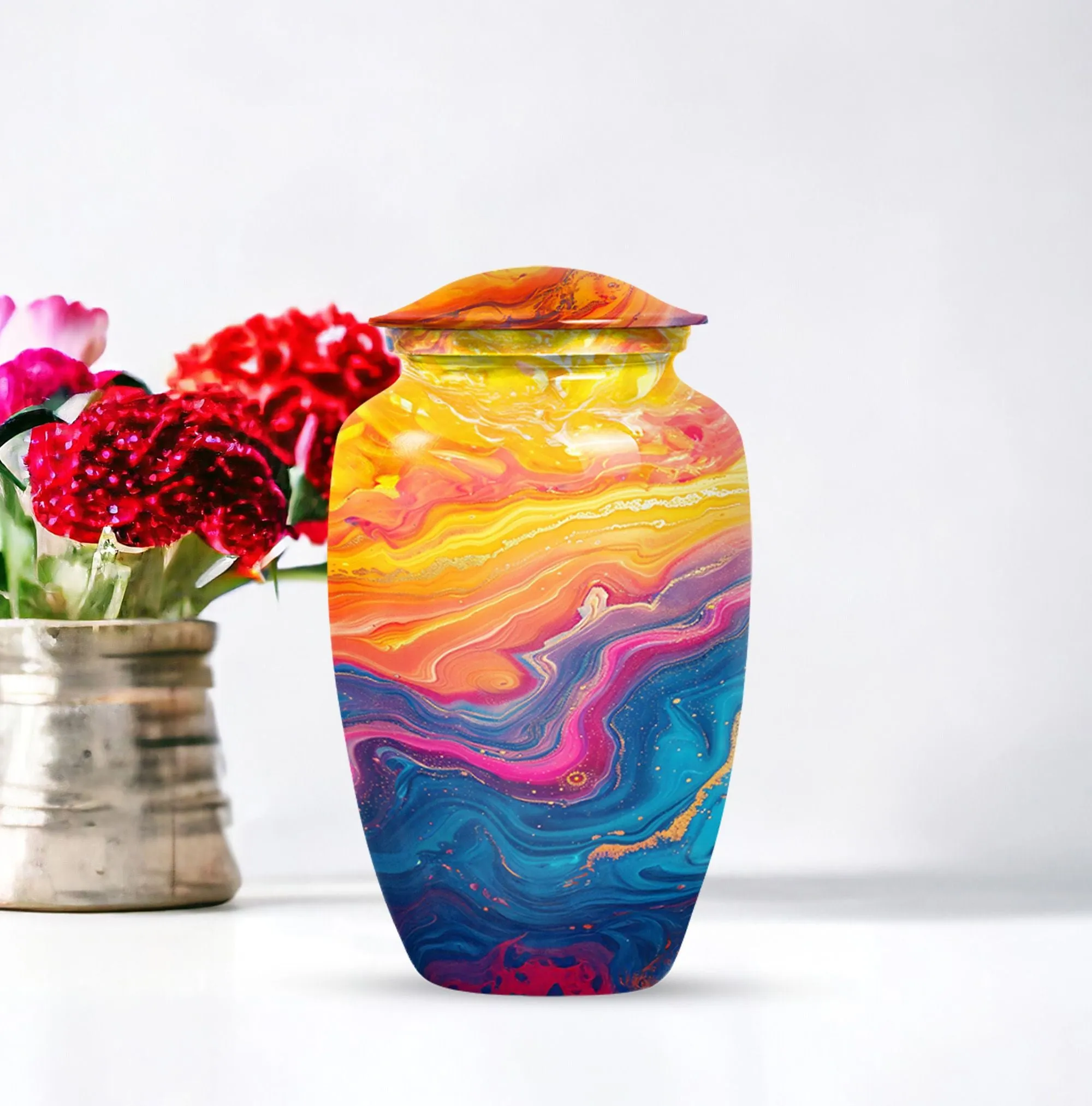 Abstract Eternity Tribute: Funeral Urn for Mom Ashes
