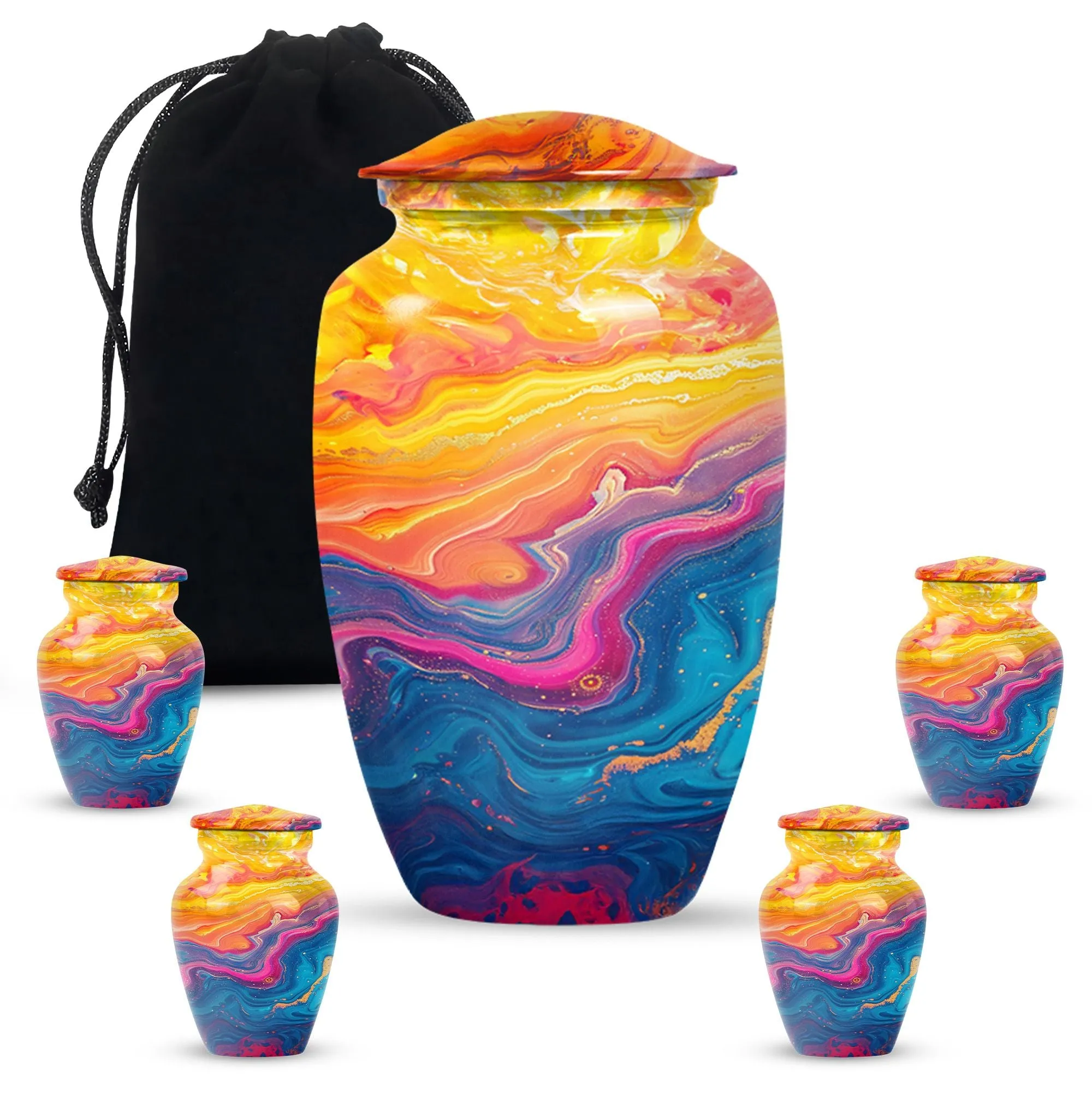 Abstract Eternity Tribute: Funeral Urn for Mom Ashes