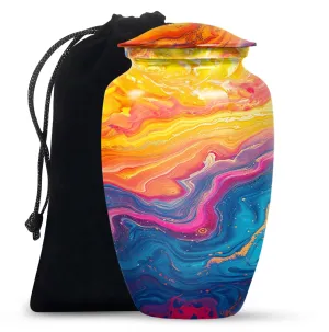 Abstract Eternity Tribute: Funeral Urn for Mom Ashes