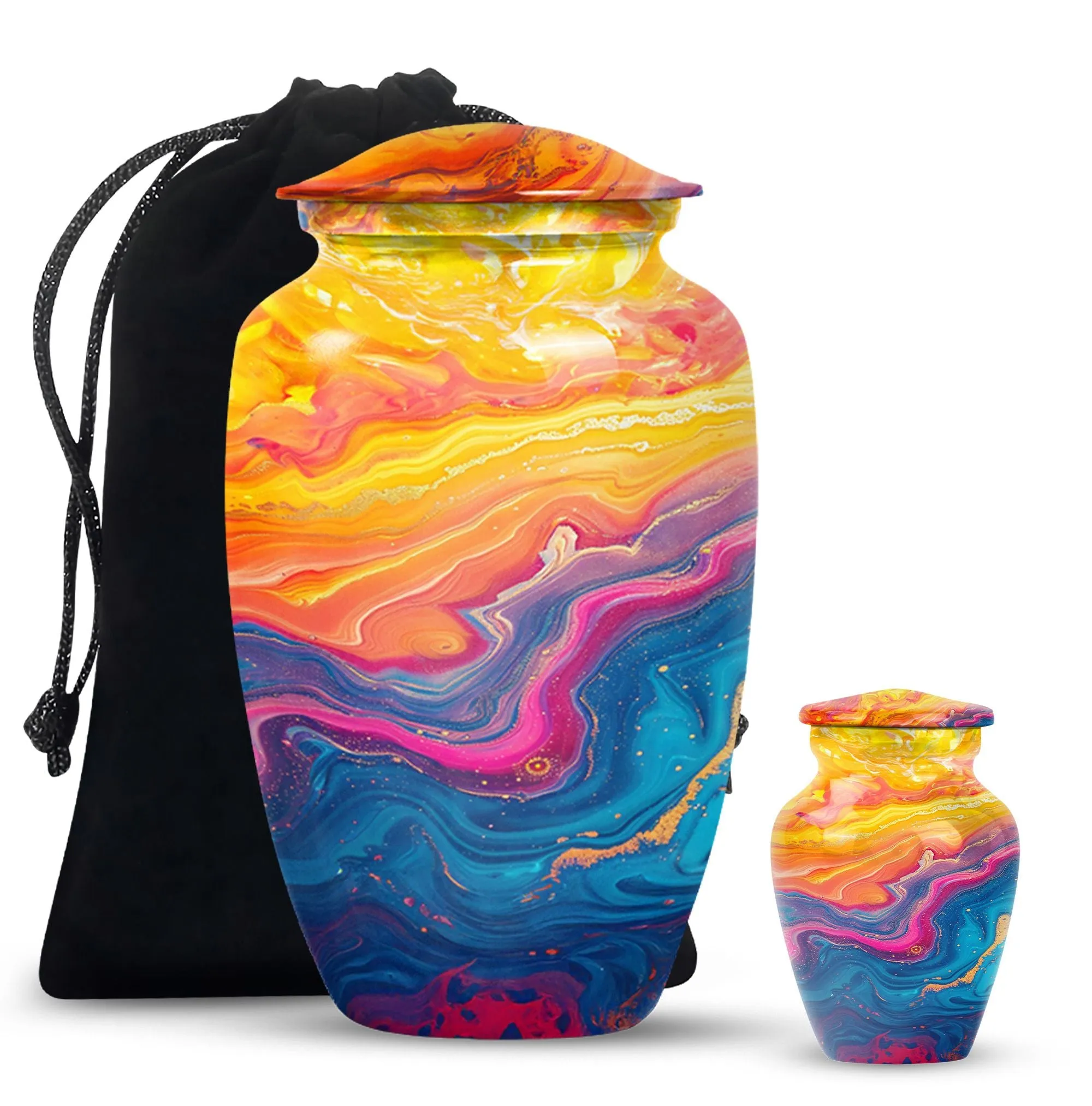 Abstract Eternity Tribute: Funeral Urn for Mom Ashes