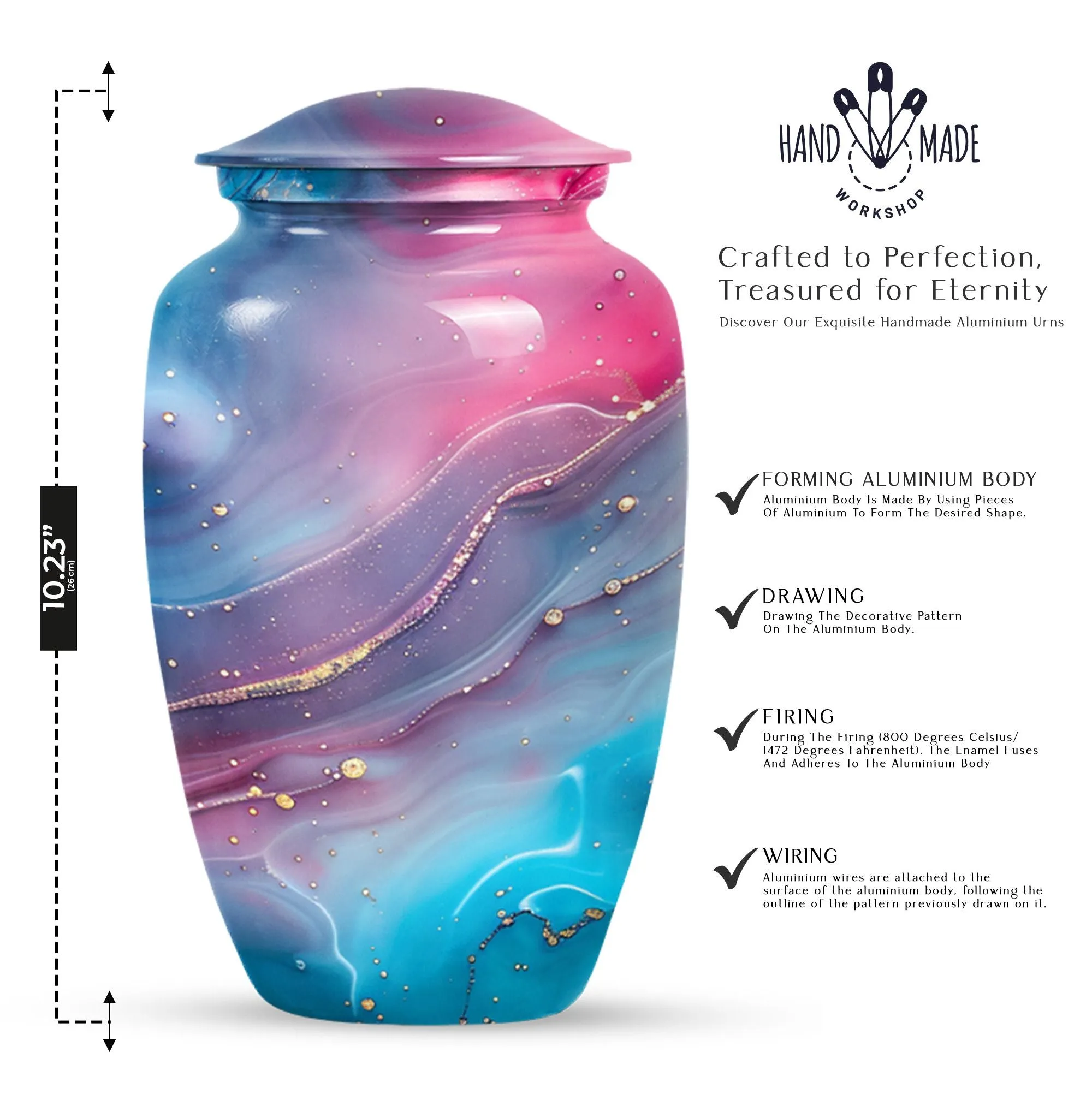 Abstract Urn: Soothing Keepsake Cremation Urn for Ashes