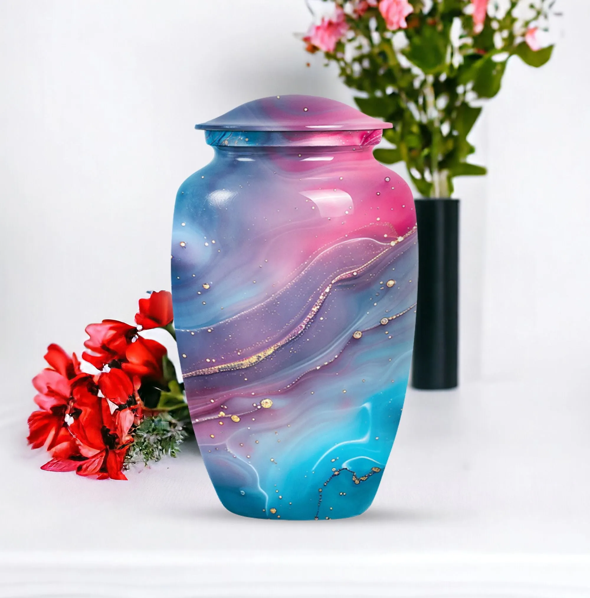 Abstract Urn: Soothing Keepsake Cremation Urn for Ashes