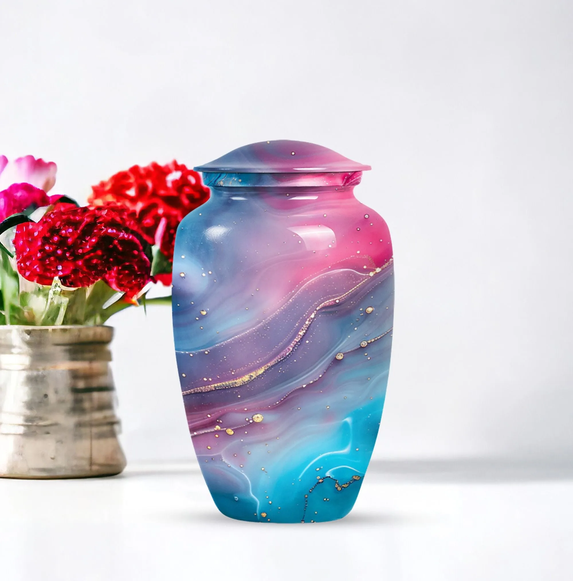 Abstract Urn: Soothing Keepsake Cremation Urn for Ashes