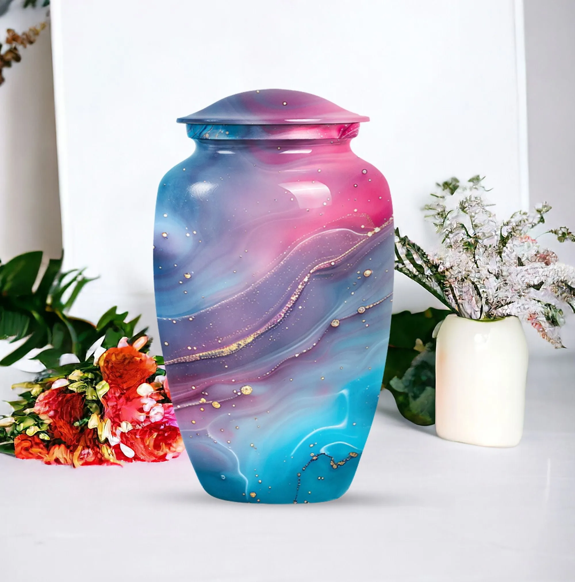 Abstract Urn: Soothing Keepsake Cremation Urn for Ashes