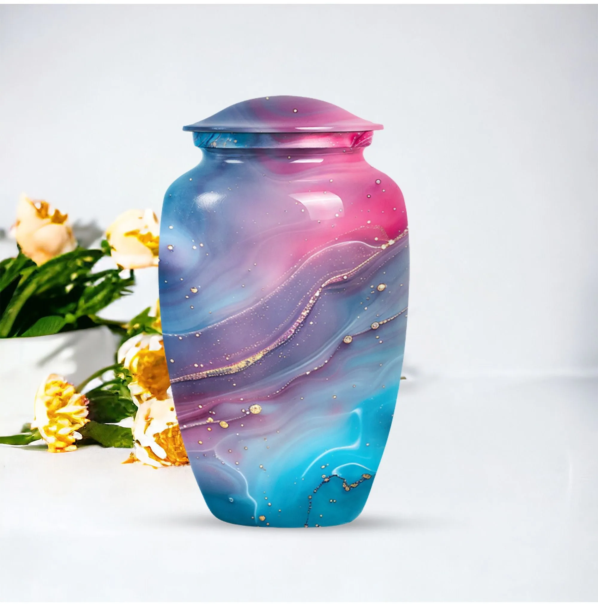 Abstract Urn: Soothing Keepsake Cremation Urn for Ashes