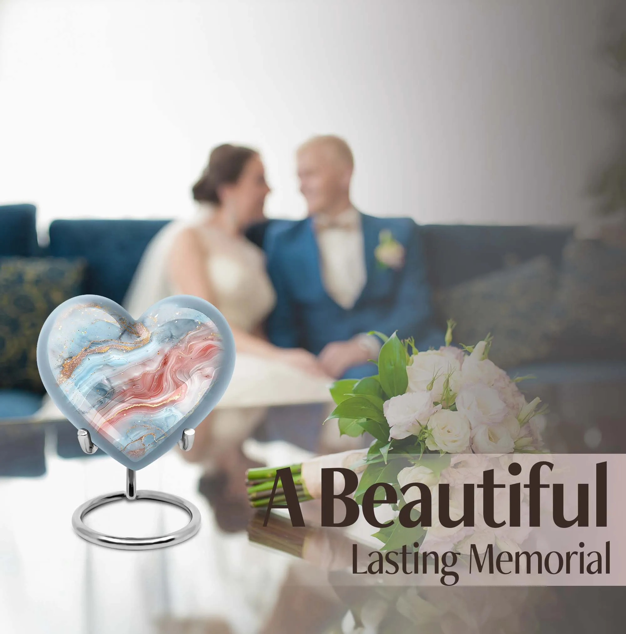 Abstract Urn - Thoughtful Commemoration for Adult Male Ashes
