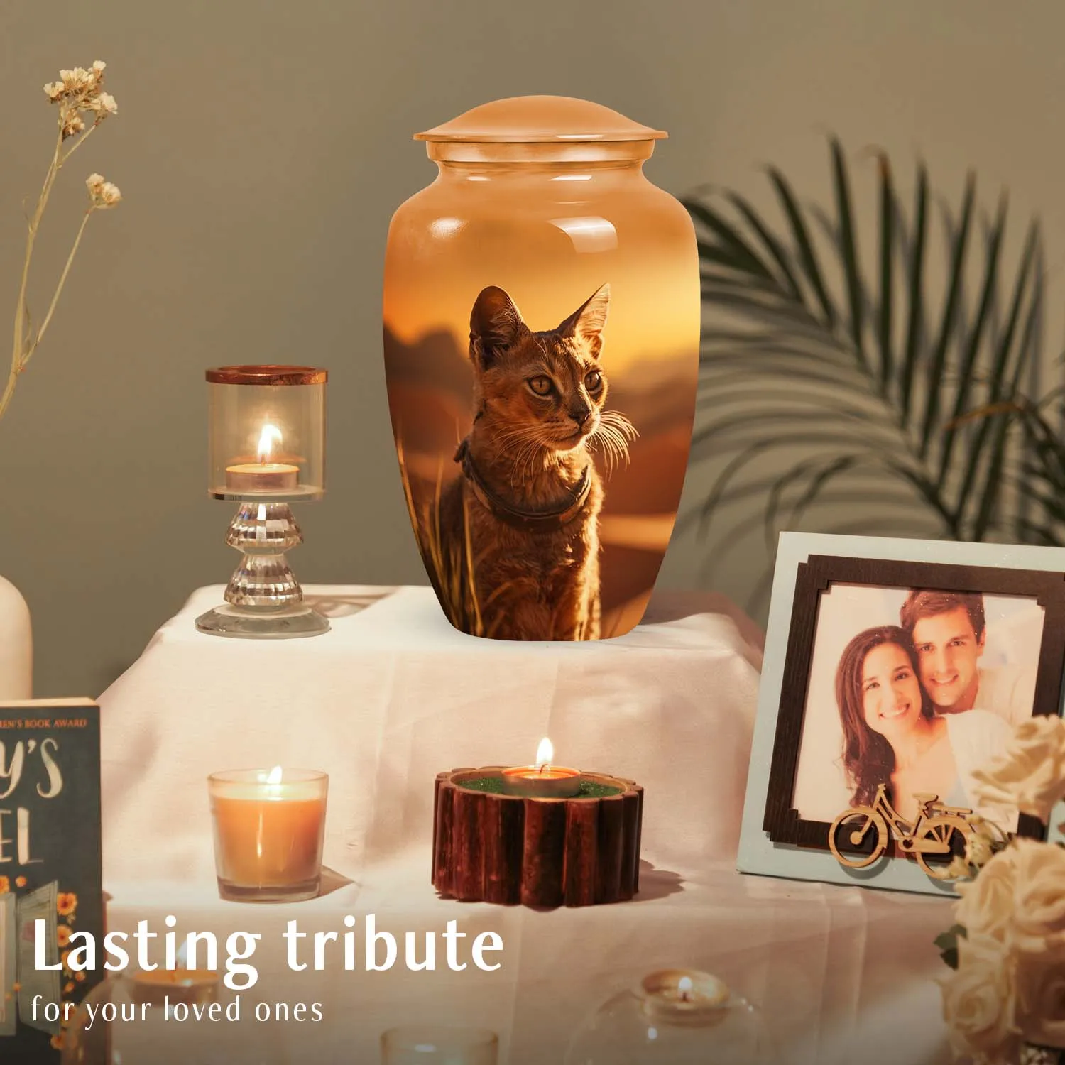Abyssinian Cat Pet Cremation Urn for Ashes Custom Urn
