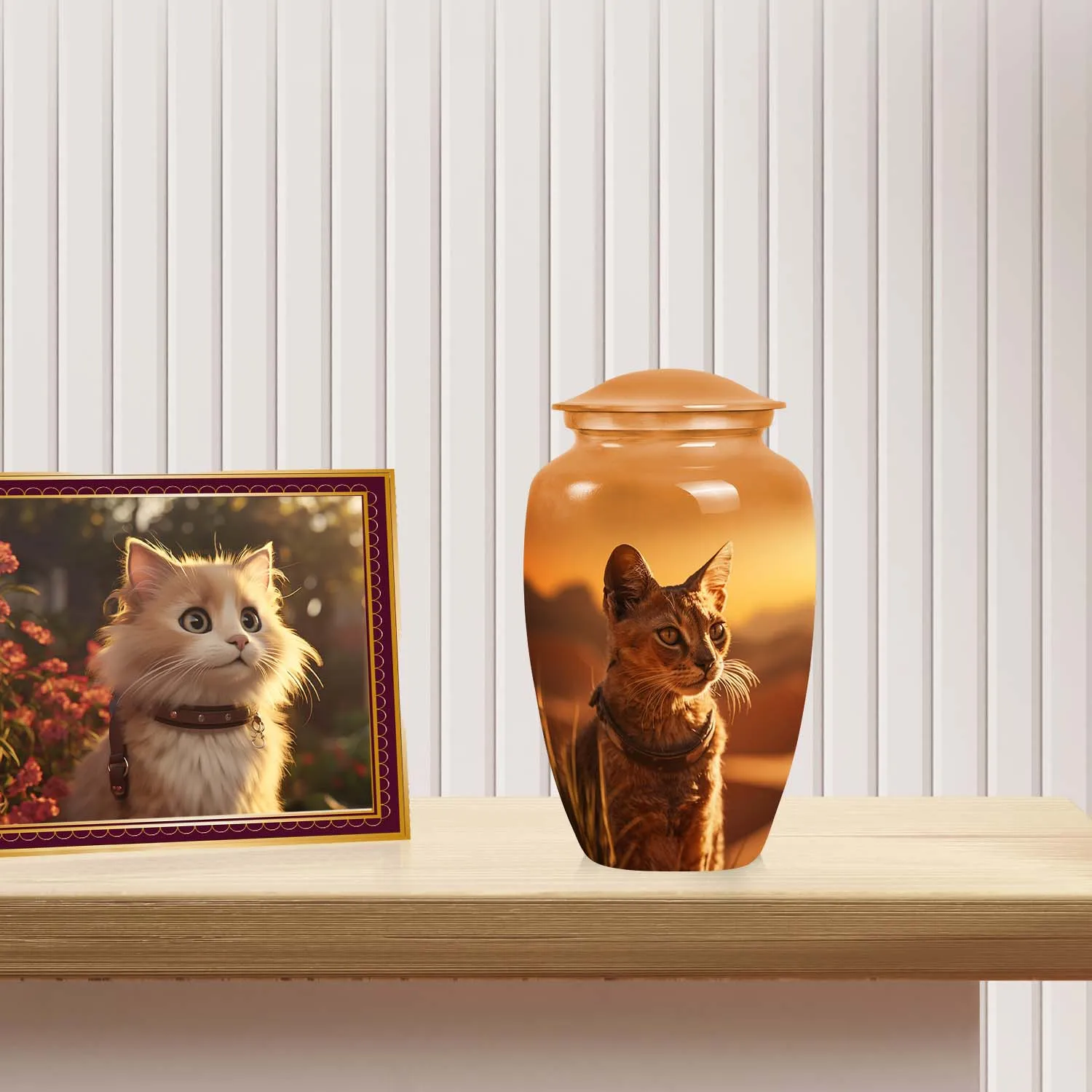 Abyssinian Cat Pet Cremation Urn for Ashes Custom Urn