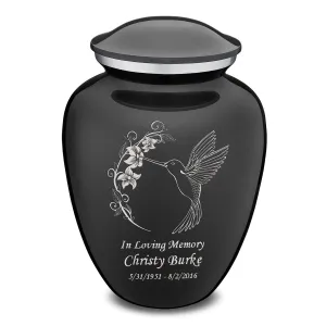 Adult Embrace Charcoal Hummingbird Cremation Urn