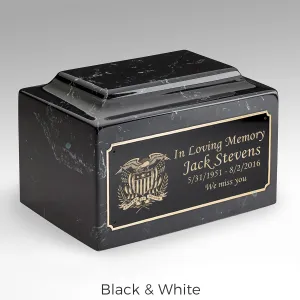 Adult Legacy American Glory Cultured Marble Urns by MacKenzie