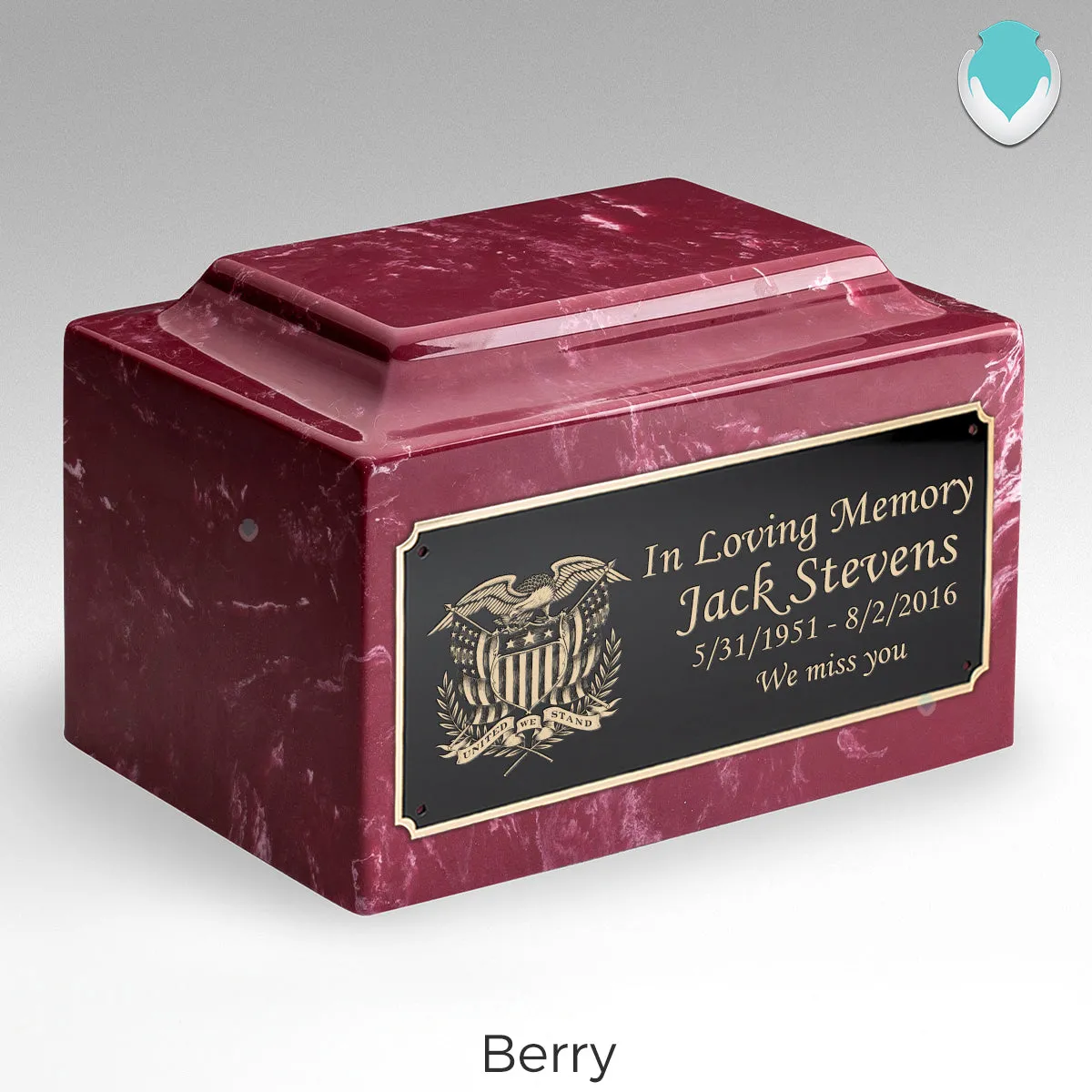 Adult Legacy American Glory Cultured Marble Urns by MacKenzie