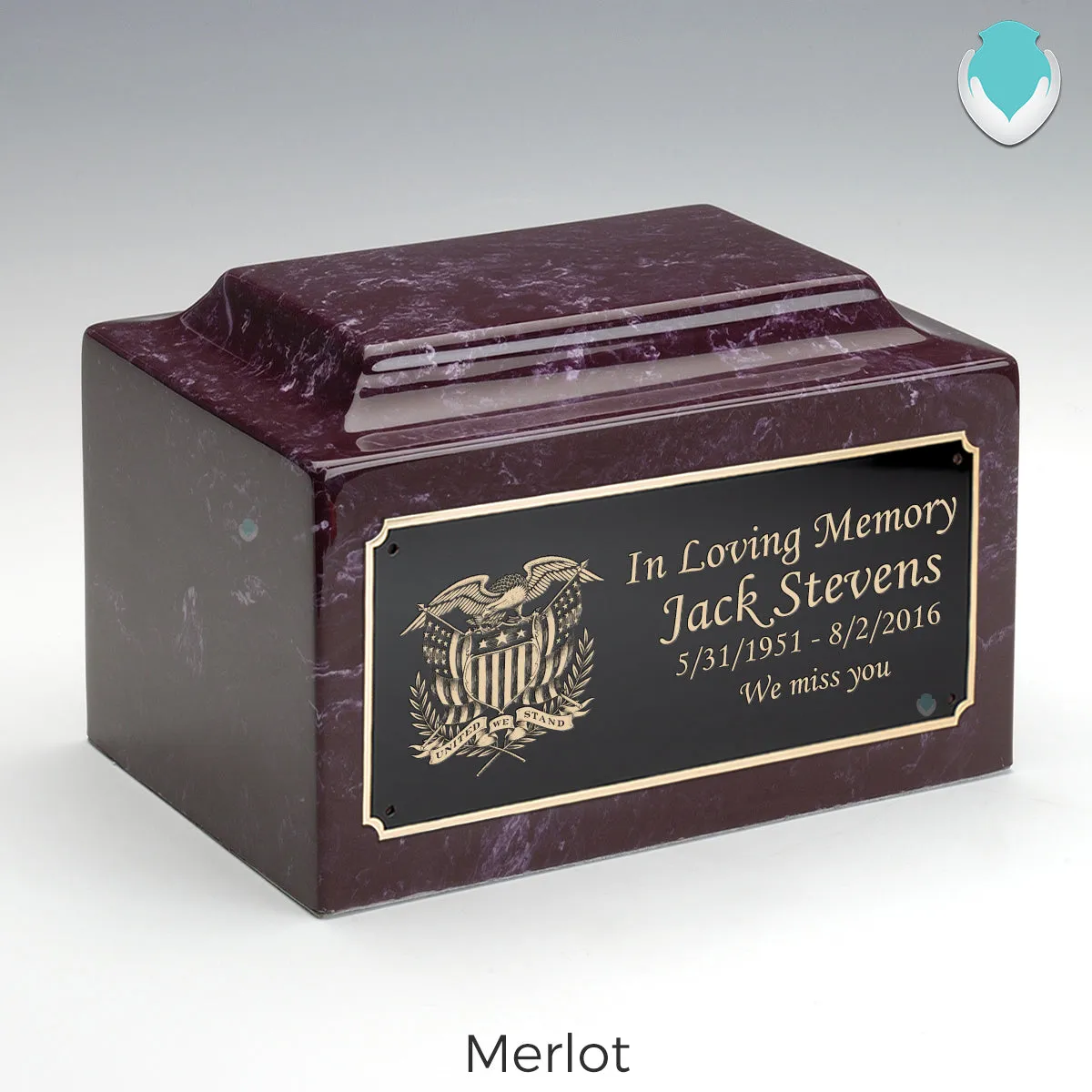 Adult Legacy American Glory Cultured Marble Urns by MacKenzie