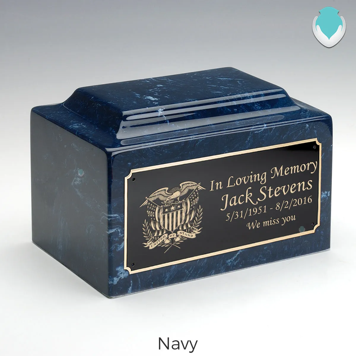 Adult Legacy American Glory Cultured Marble Urns by MacKenzie