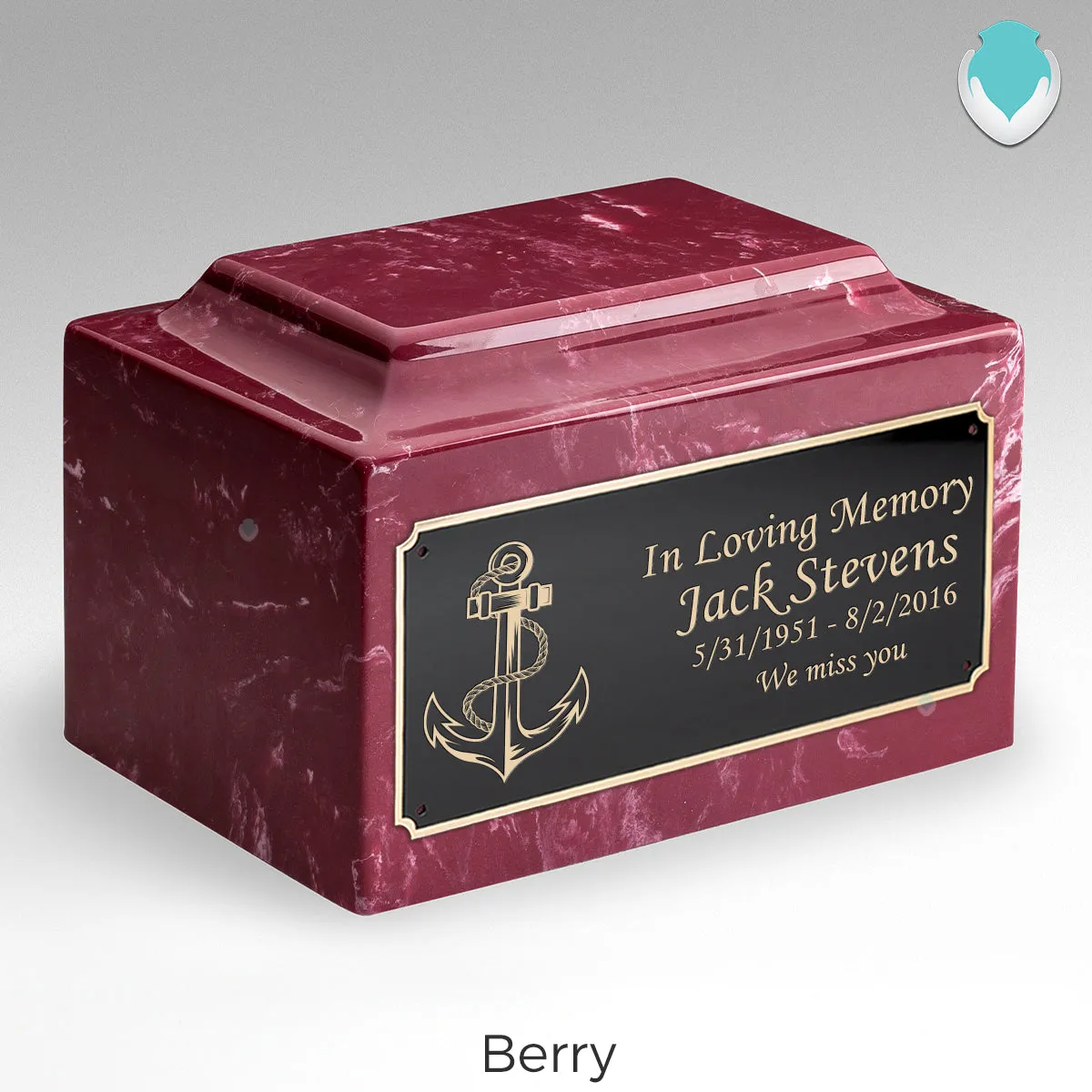 Adult Legacy Anchor Cultured Marble Urns by MacKenzie