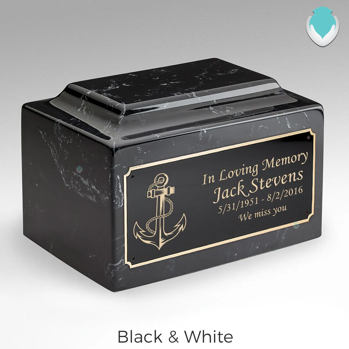 Adult Legacy Anchor Cultured Marble Urns by MacKenzie