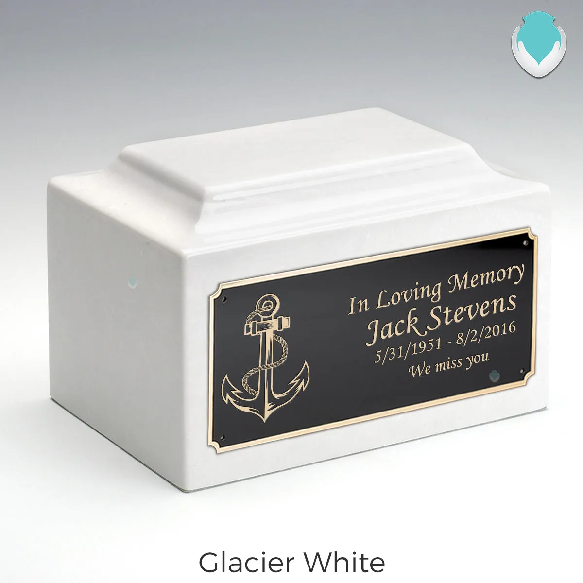 Adult Legacy Anchor Cultured Marble Urns by MacKenzie