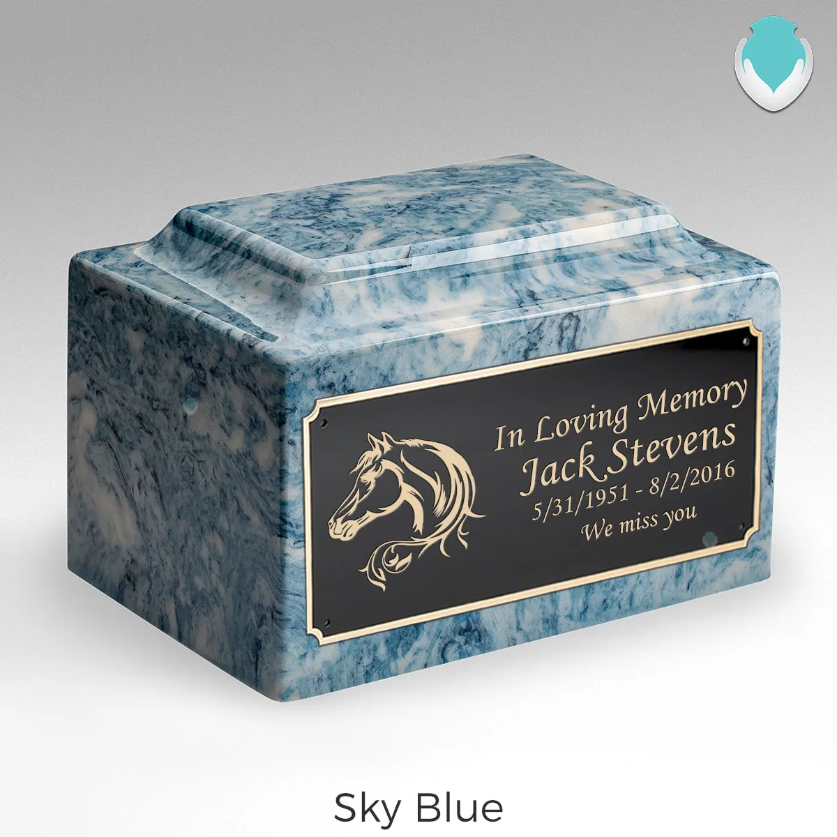 Adult Legacy Horse Cultured Marble Urns by MacKenzie
