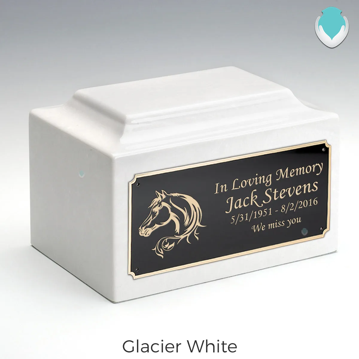 Adult Legacy Horse Cultured Marble Urns by MacKenzie