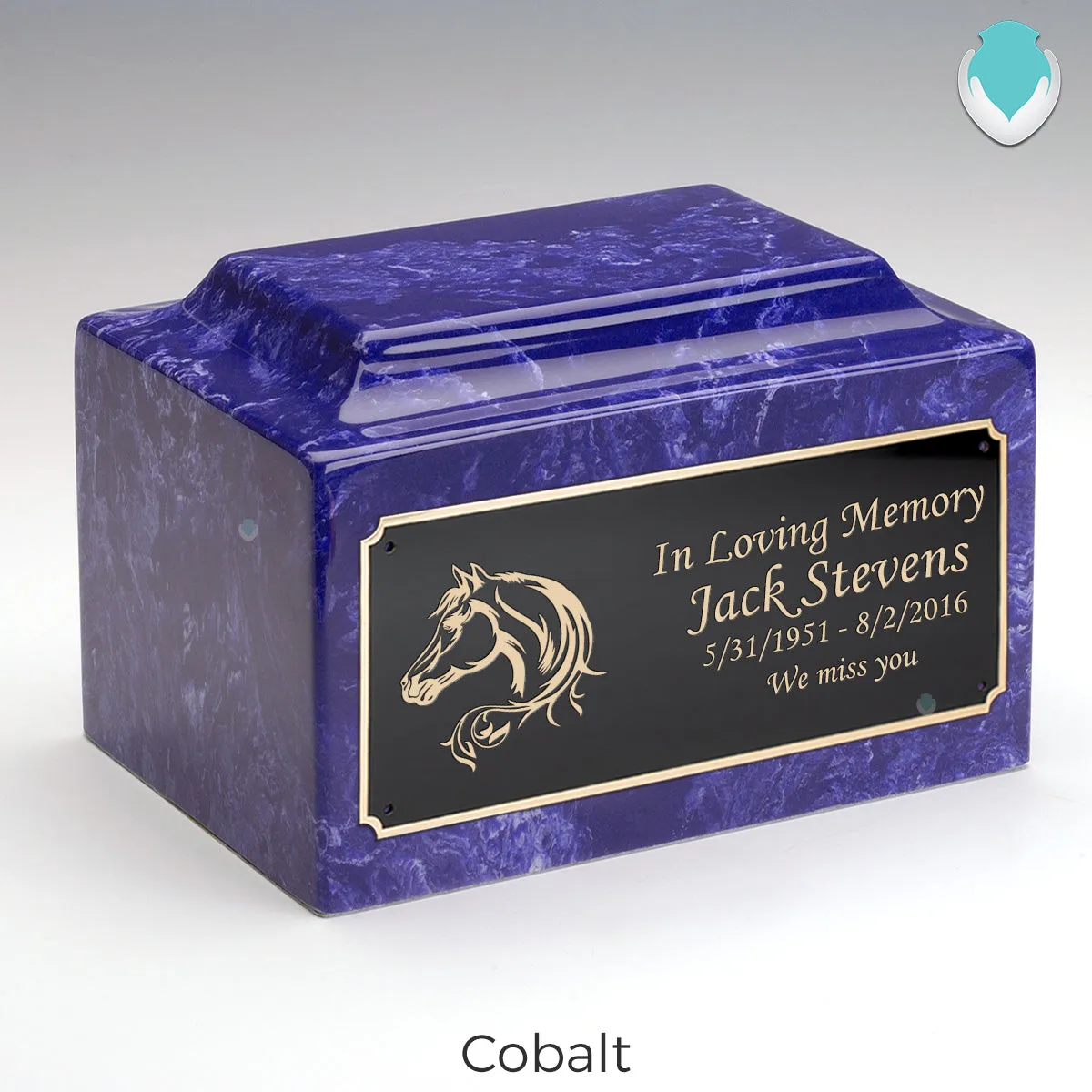 Adult Legacy Horse Cultured Marble Urns by MacKenzie