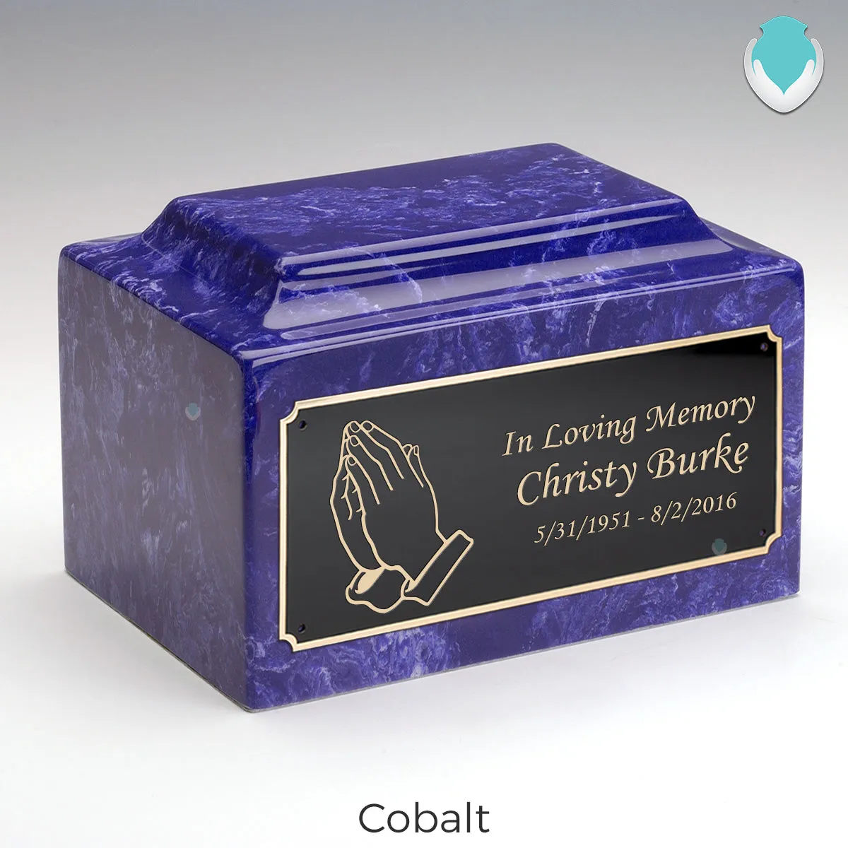 Adult Legacy Praying Hands Cultured Marble Urns by MacKenzie