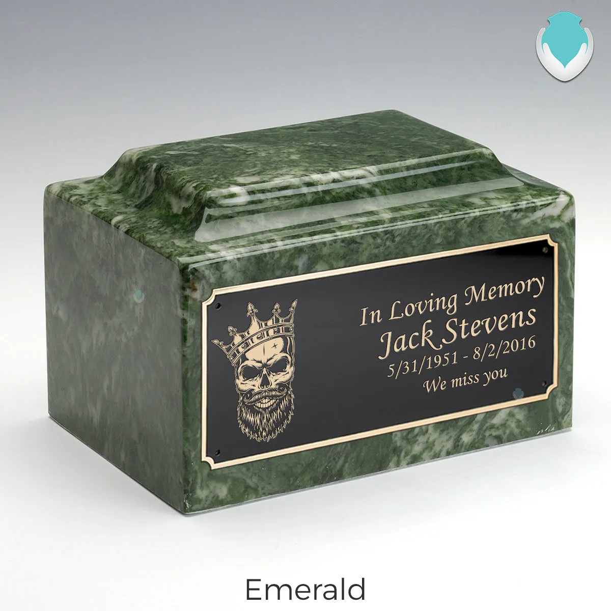 Adult Legacy Skull Cultured Marble Urns by MacKenzie