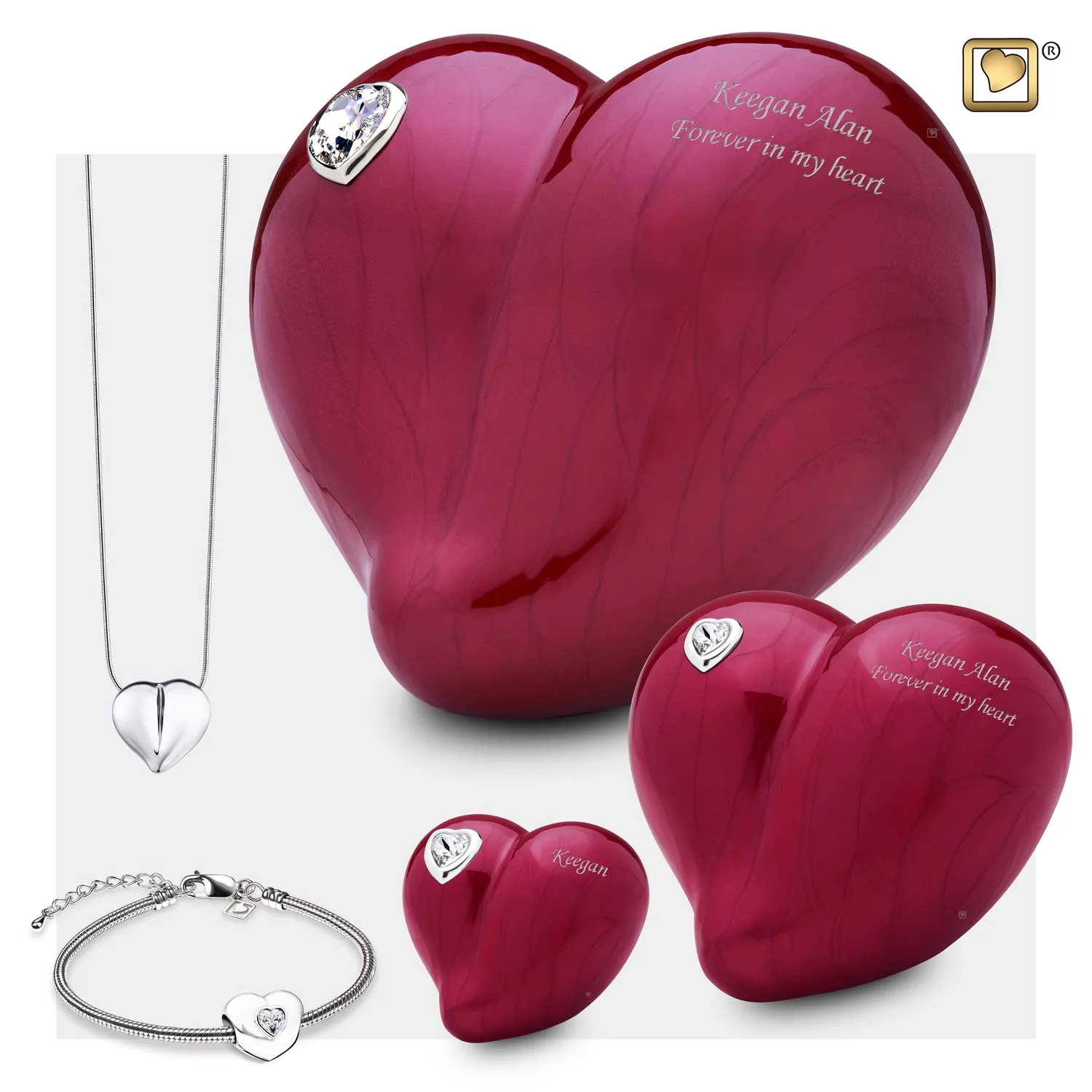 Adult LoveHeart Cremation Urn
