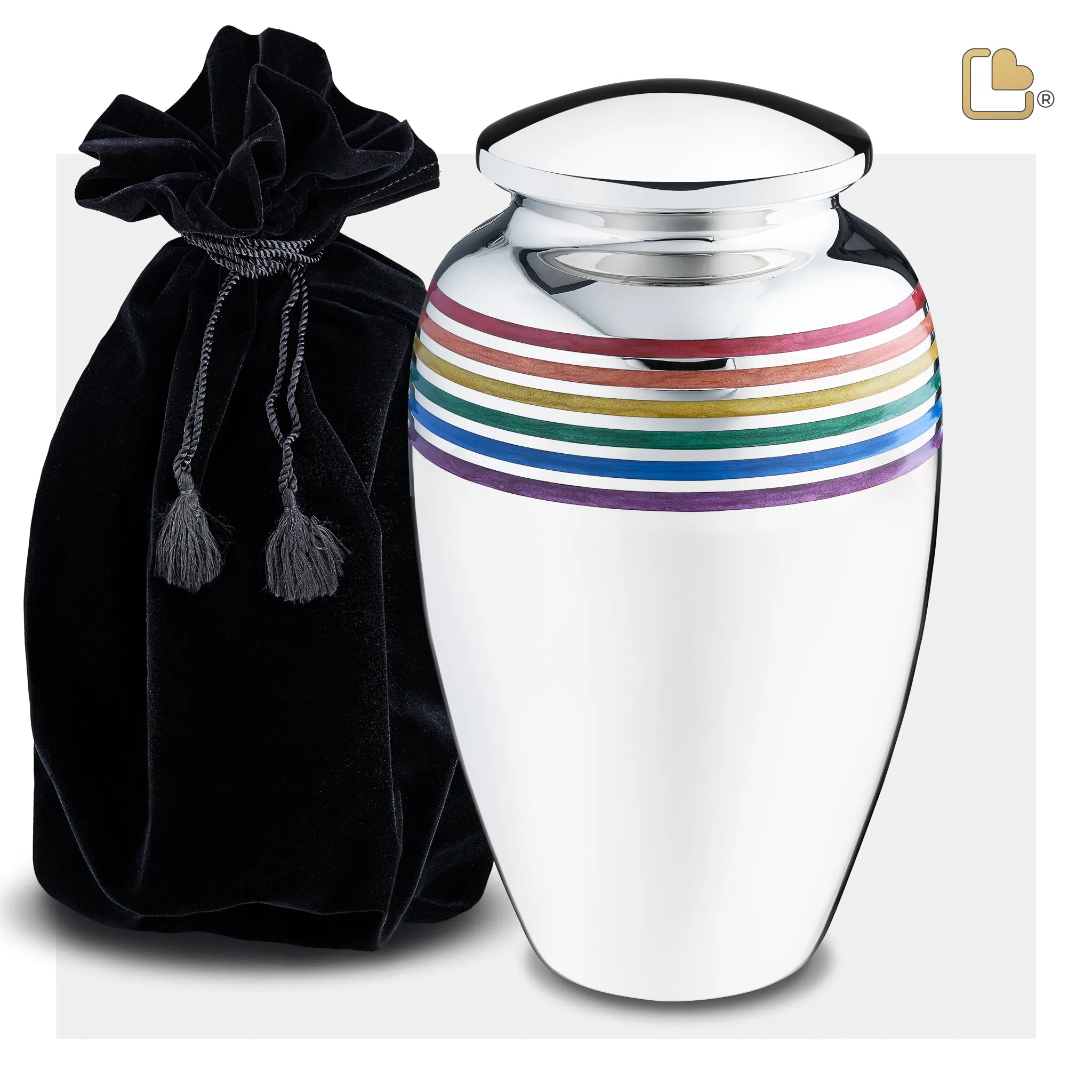 Adult Pride Rainbow Cremation Urn