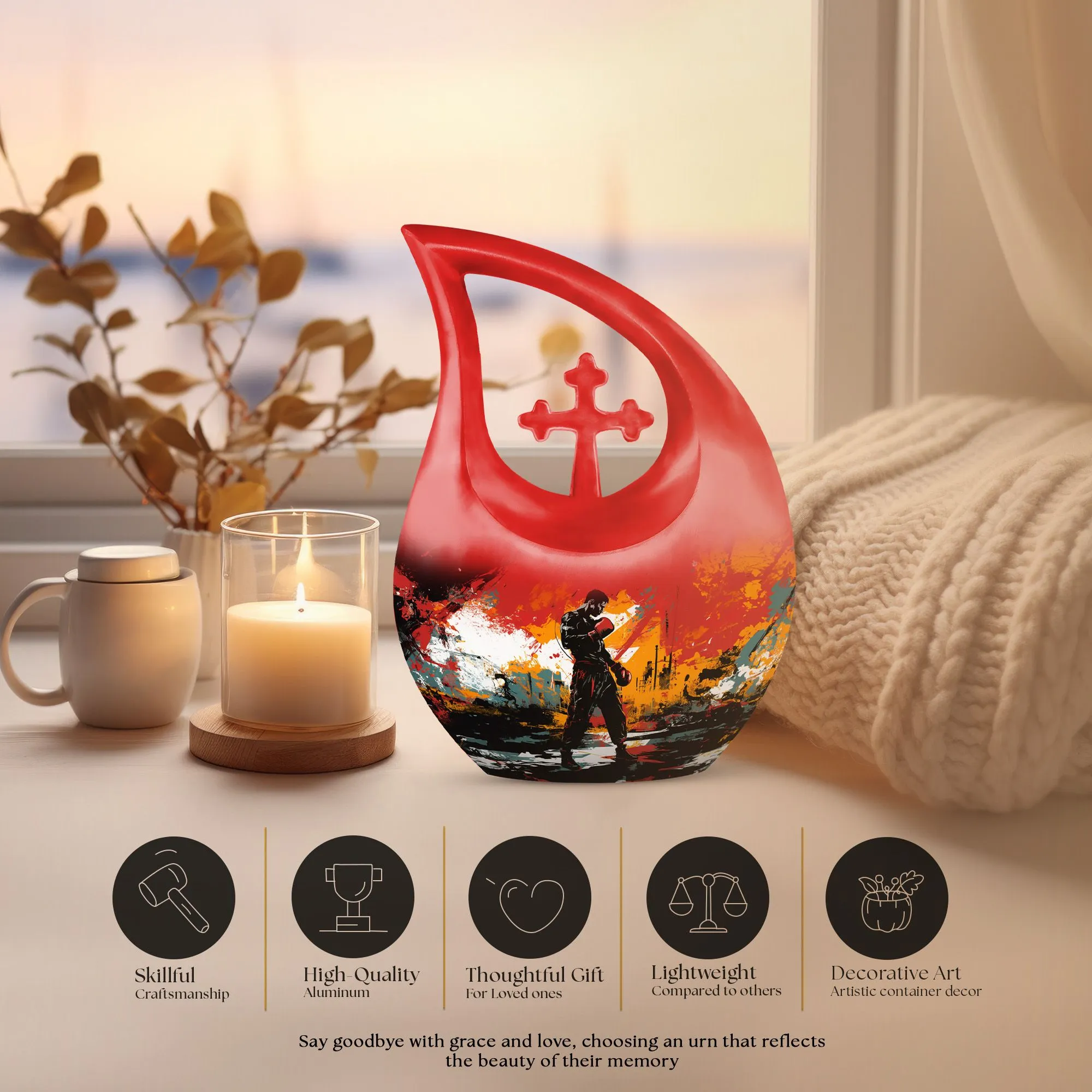 Affordable Sports Themed Cremation - Personalized Memorial Urn