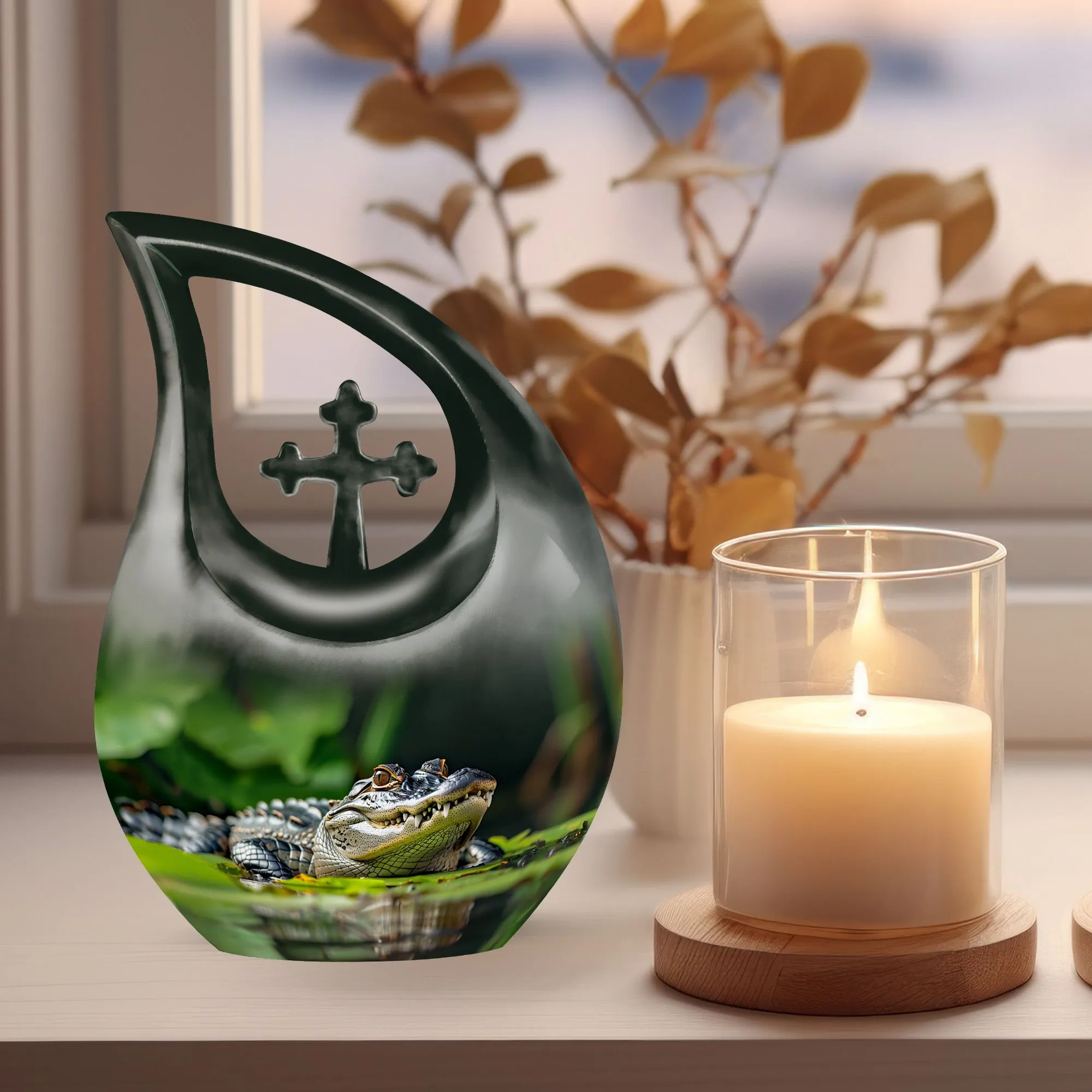 Alligator Urn: Unique Cremation Container For Adult Human Ashes