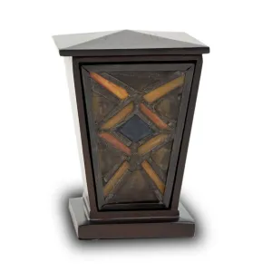 Amber Mission Style Cremation Keepsake Urn