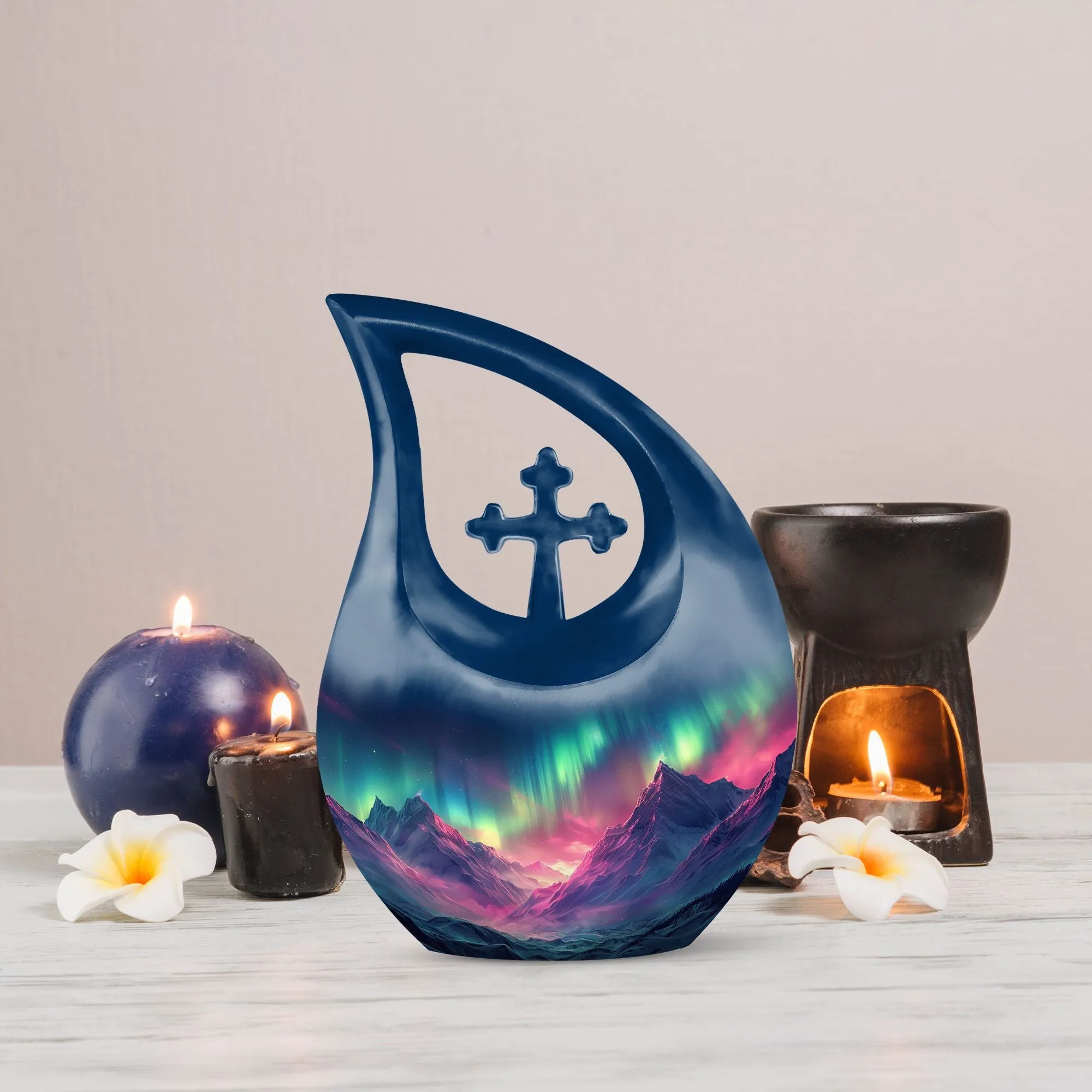 Aurora Borealis Eternal Tribute - Personalized Memorial Urn
