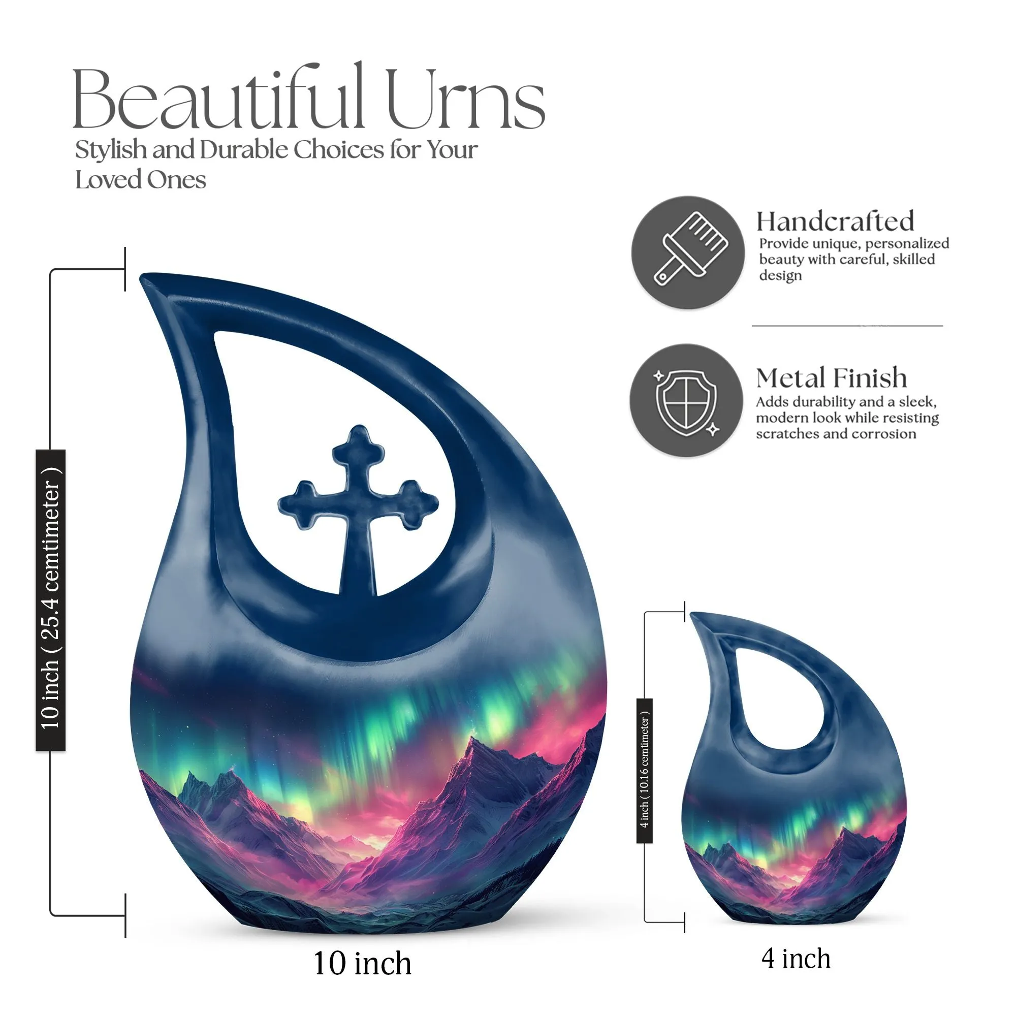 Aurora Borealis Eternal Tribute - Personalized Memorial Urn