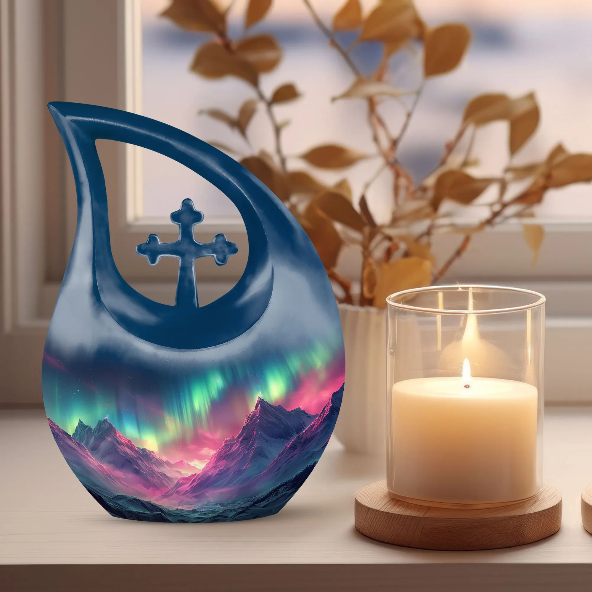 Aurora Borealis Eternal Tribute - Personalized Memorial Urn