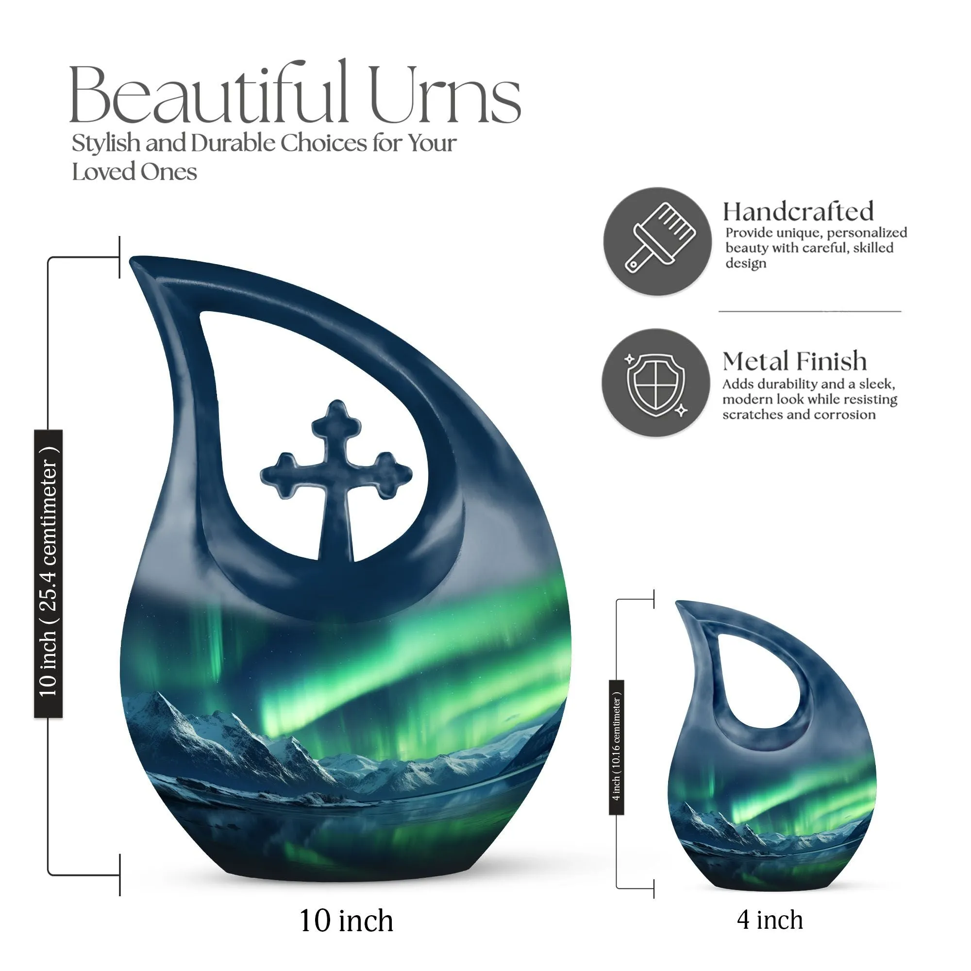 Aurora Urn: Perfect Memorials Cremation Urn For Human Ashes