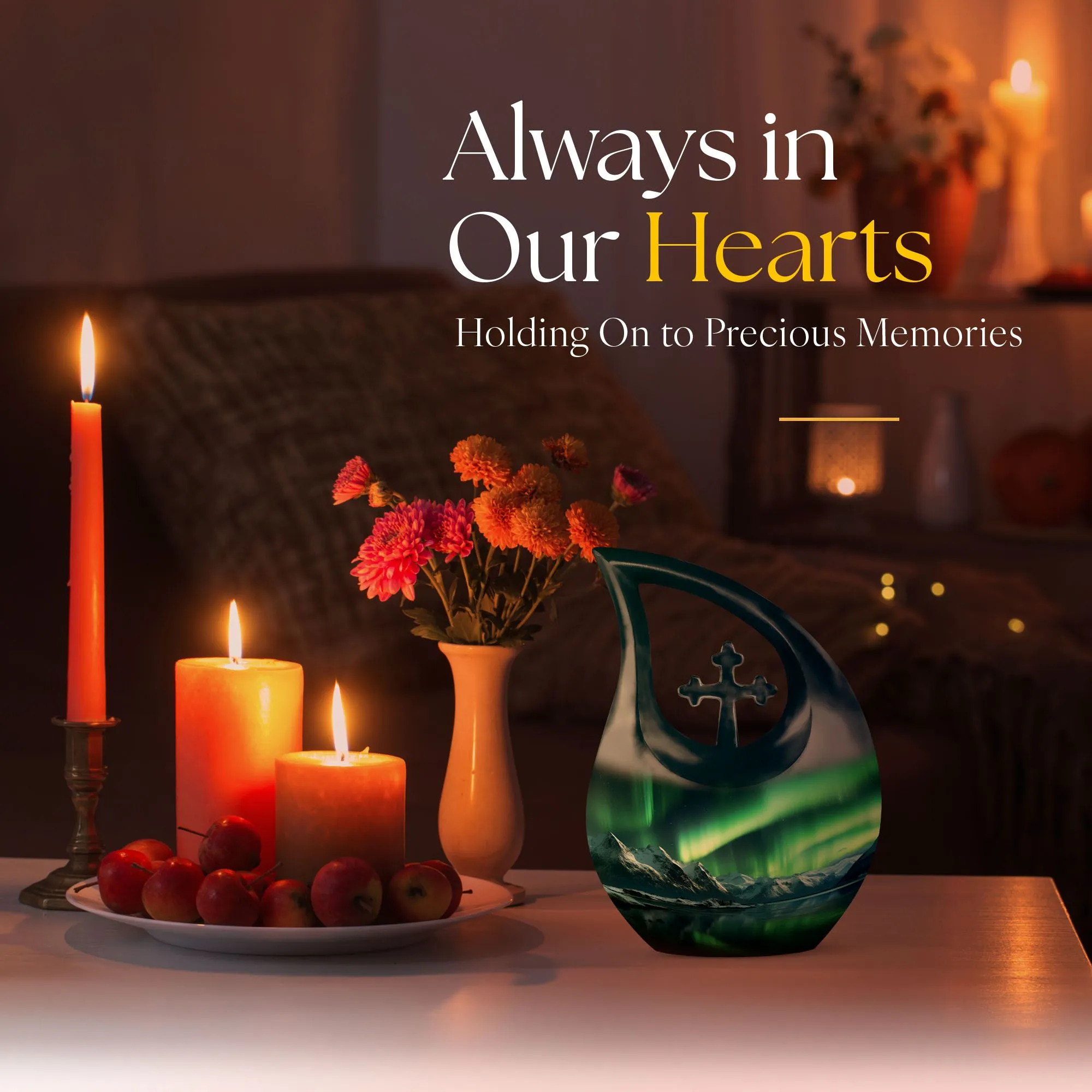 Aurora Urn: Perfect Memorials Cremation Urn For Human Ashes