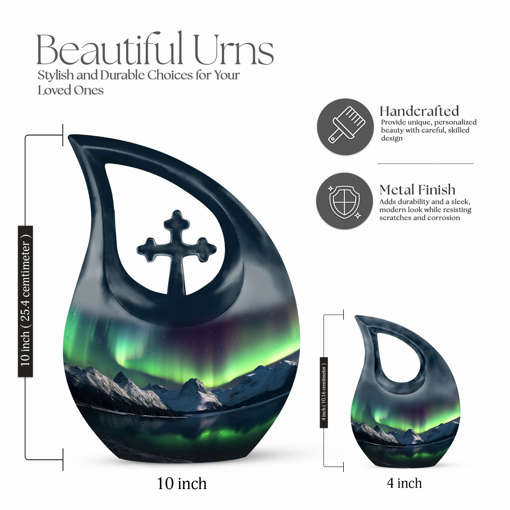 Aurora Urn: Memorial Cremation Urn For Human ashes