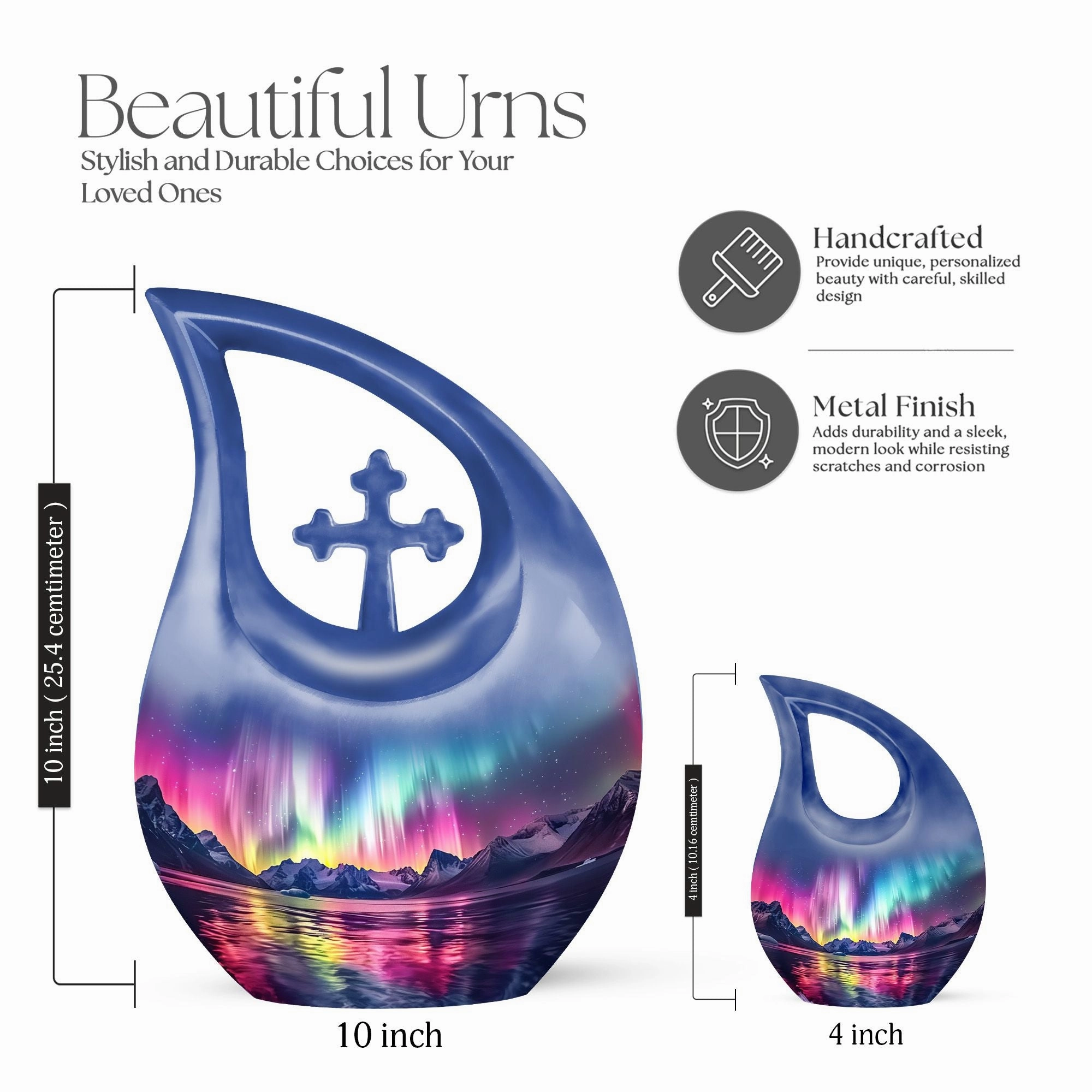 Aurora Urn: Perfect Memorials Cremation Urn For Human Ashes