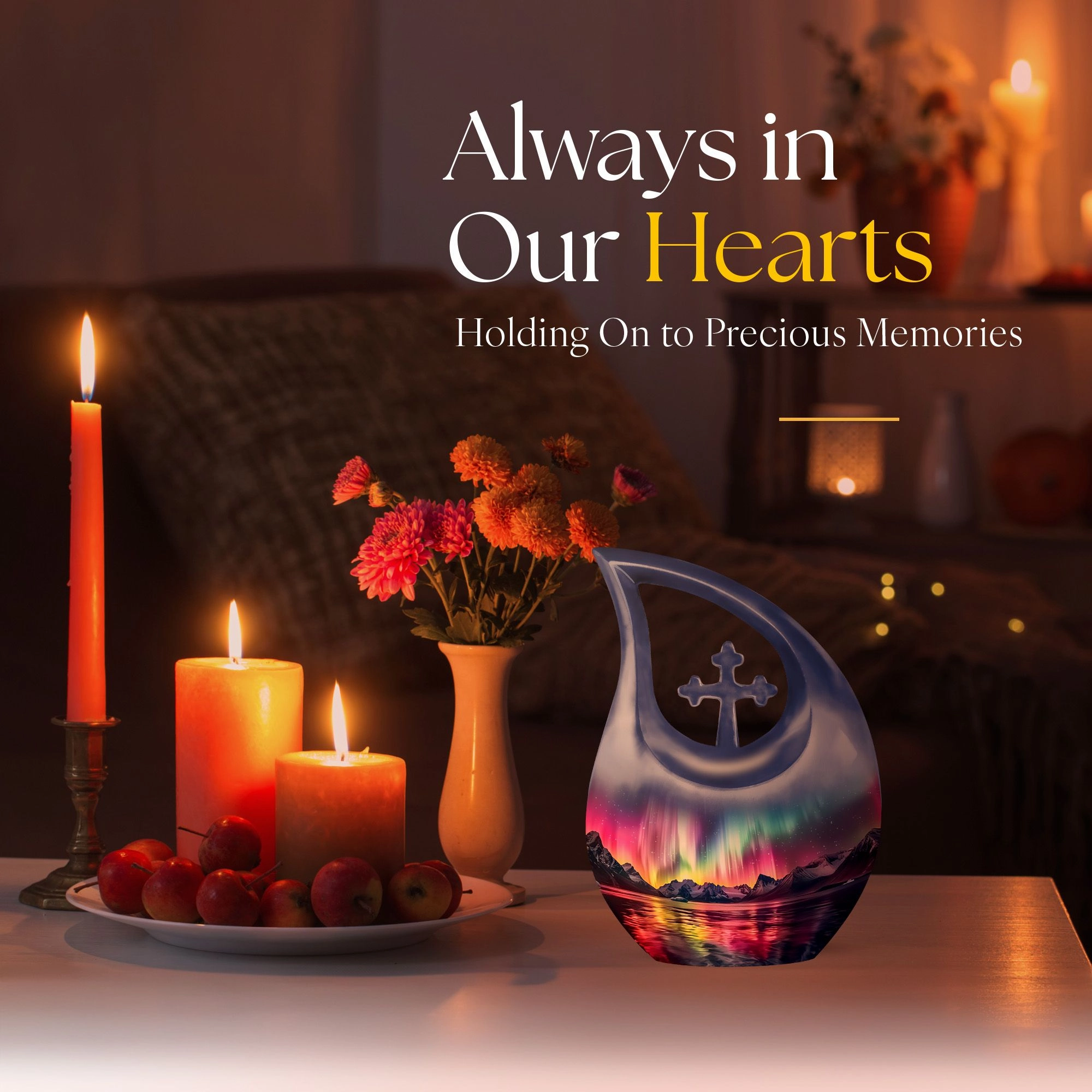 Aurora Urn: Perfect Memorials Cremation Urn For Human Ashes