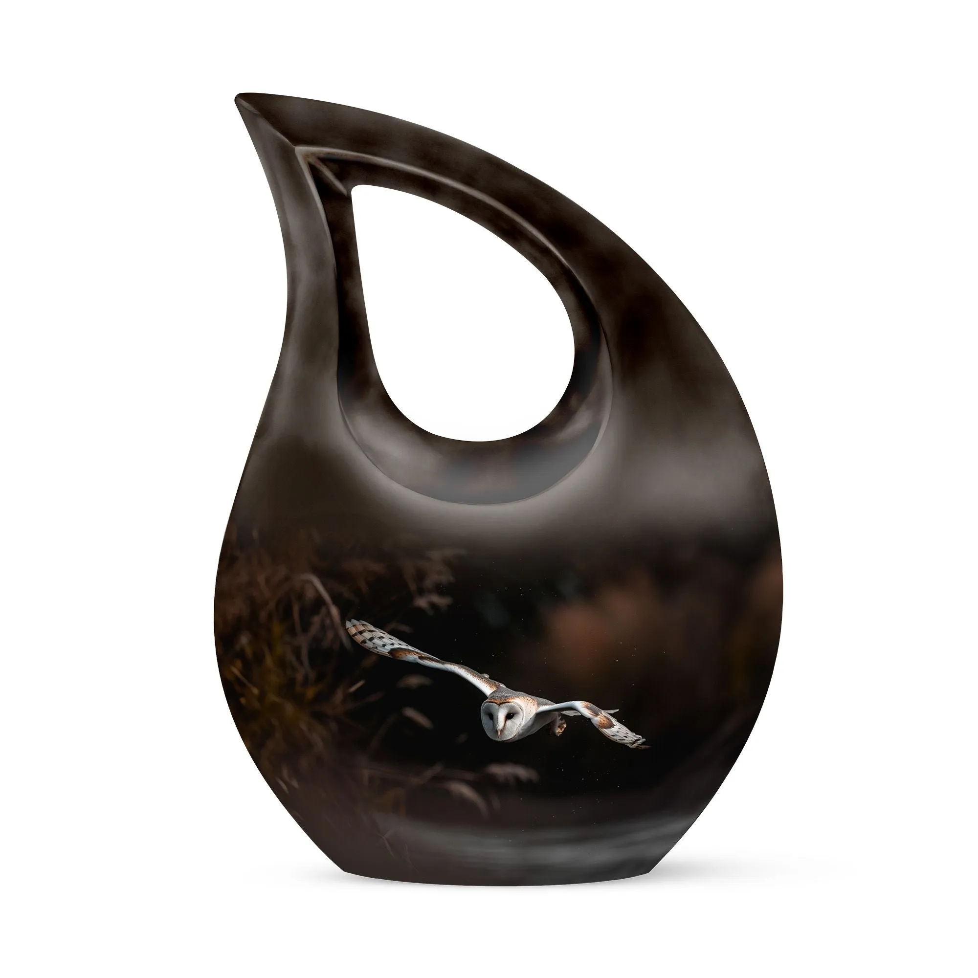 Barn Owl Urn- Memorial Cremation Urn For Ashes