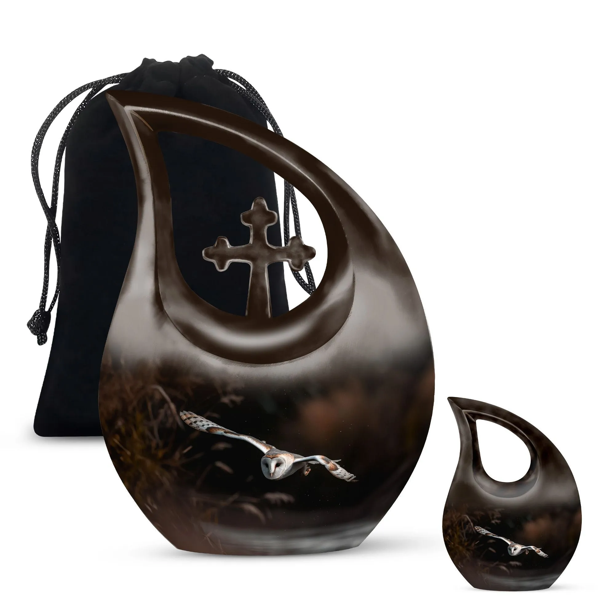 Barn Owl Urn- Memorial Cremation Urn For Ashes