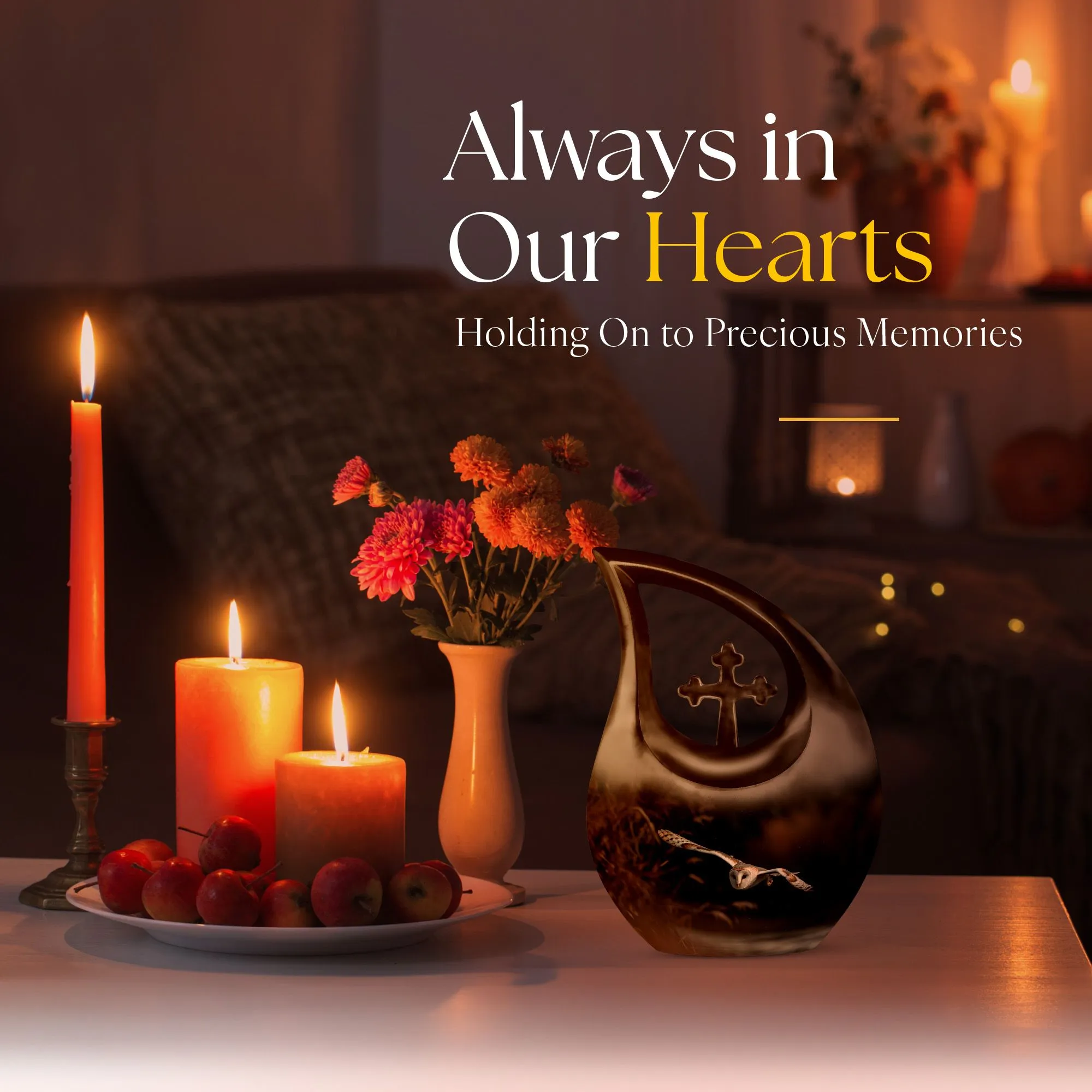 Barn Owl Urn- Memorial Cremation Urn For Ashes