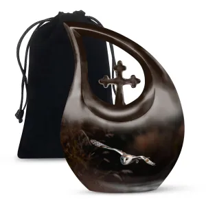 Barn Owl Urn- Memorial Cremation Urn For Ashes