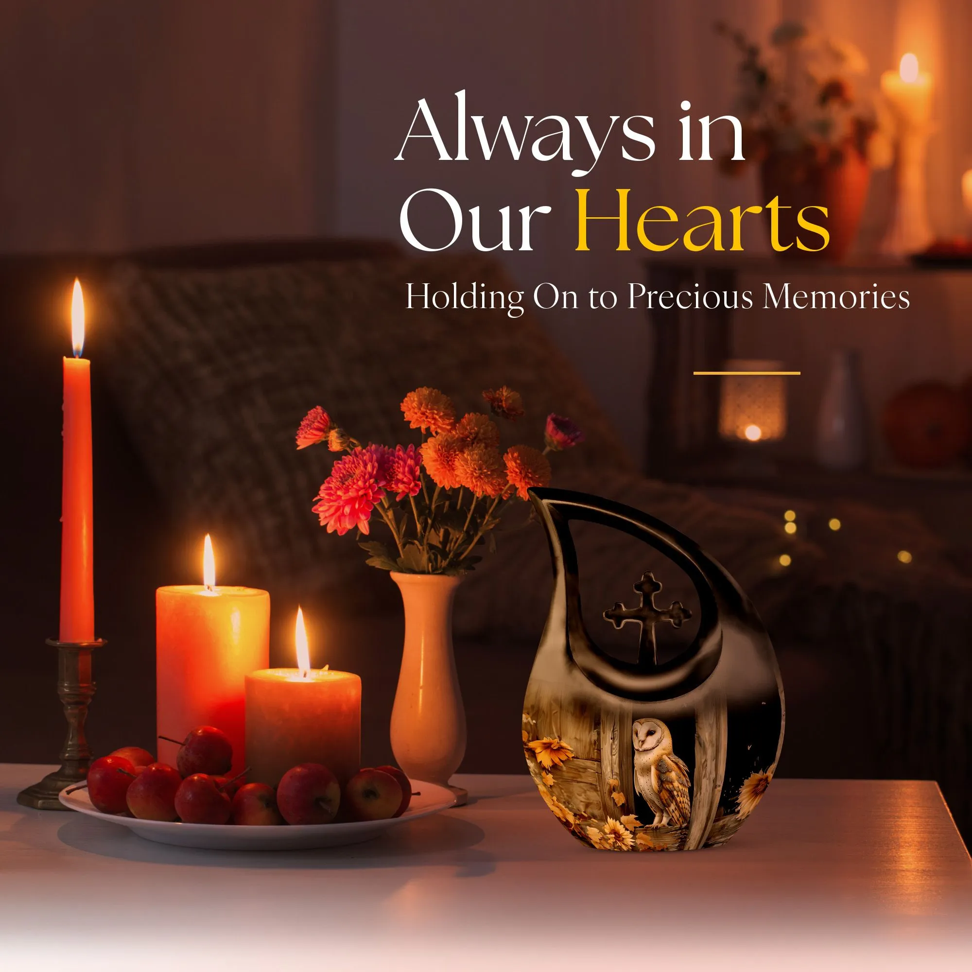 Barn Owl Urn- Perfect Memorials Cremation Urn For Human Ashes